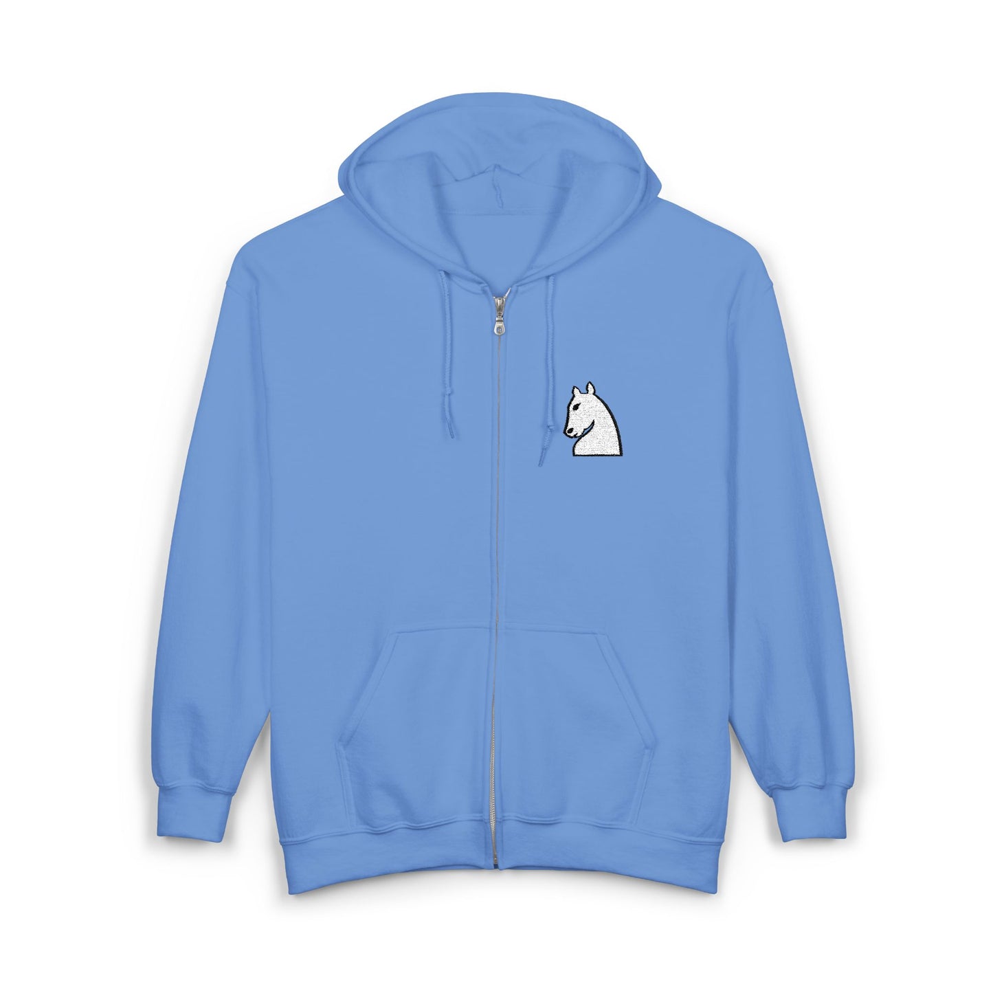 White Knight Embroidered Hoodie