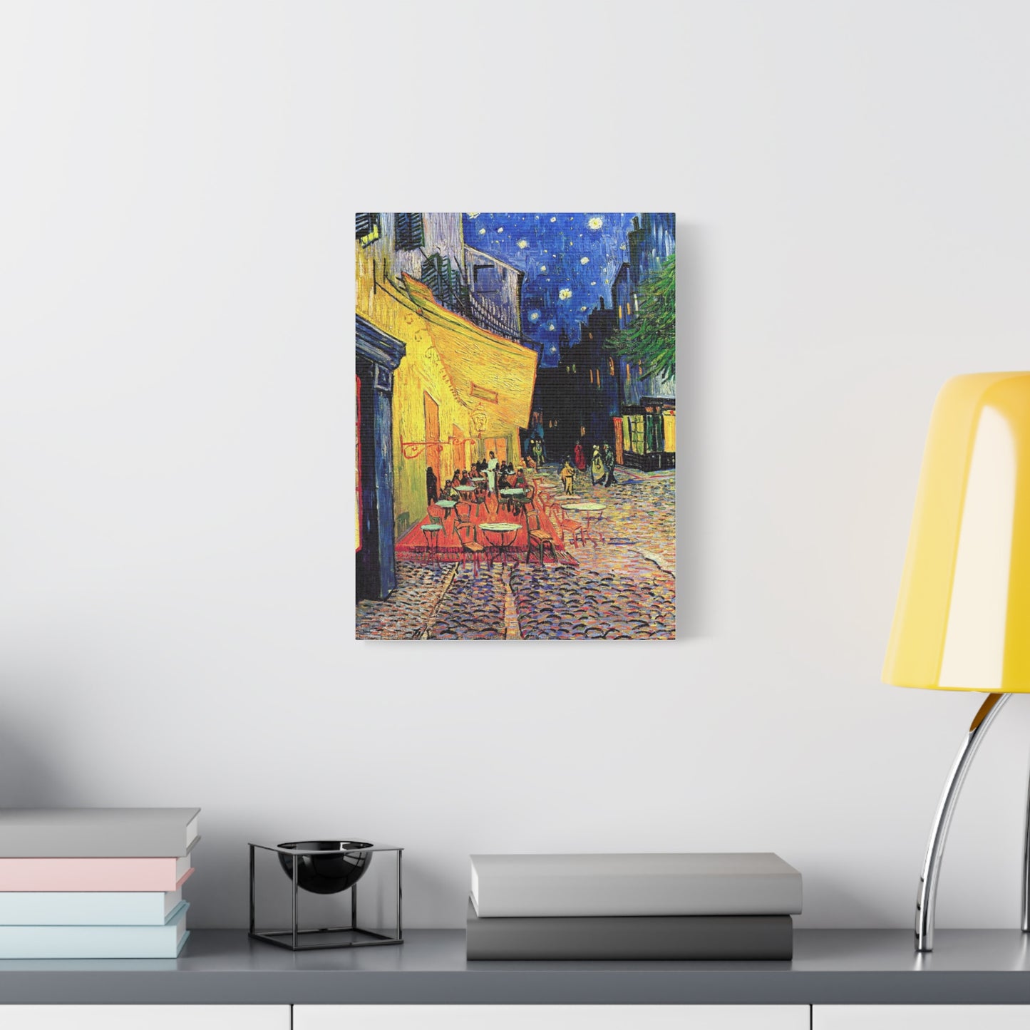Café Terrace at Night Canvas Print