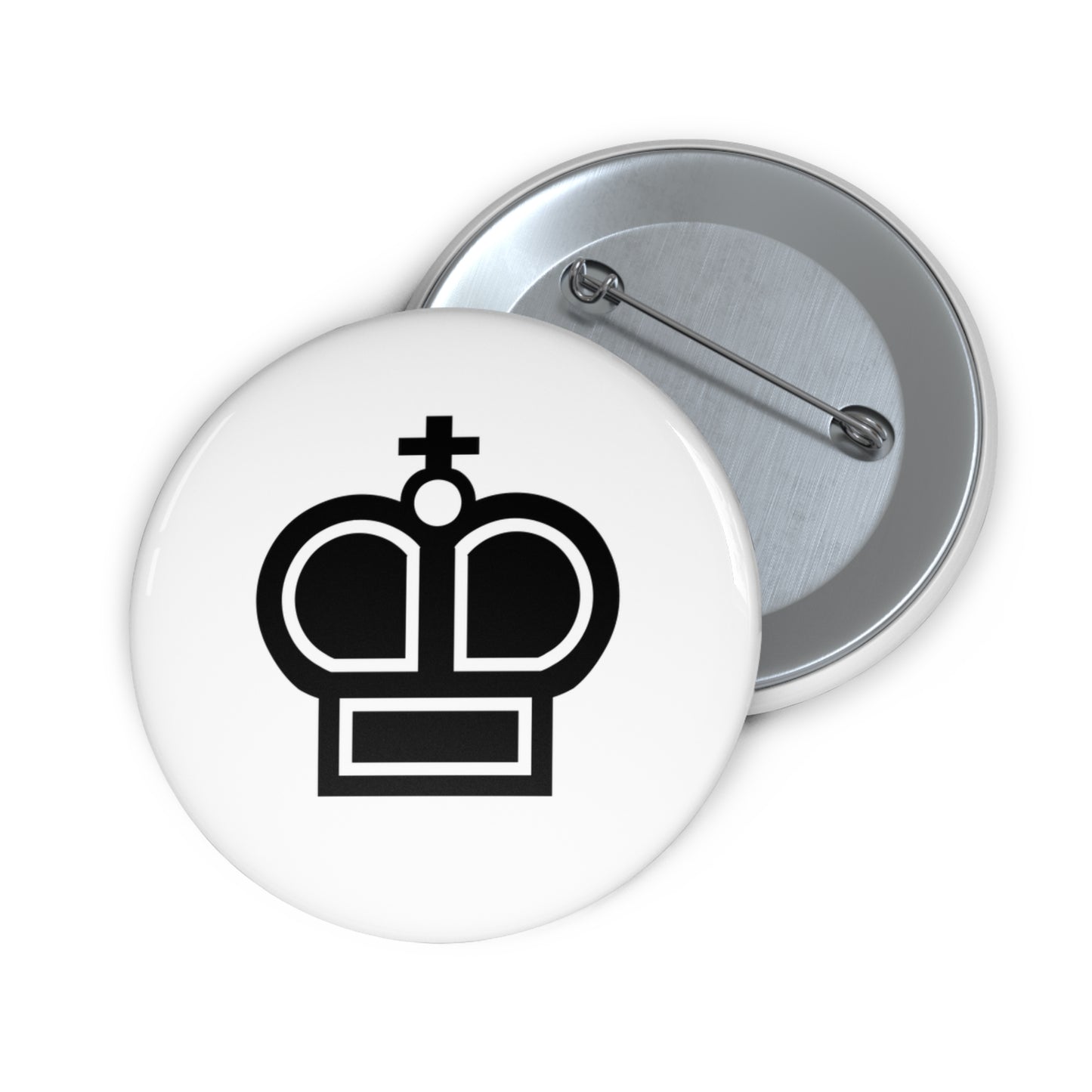 Black King Pin Button