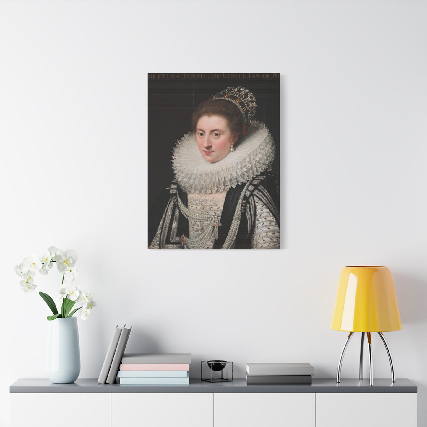 Portrait of Ernestine Yolande Canvas Print