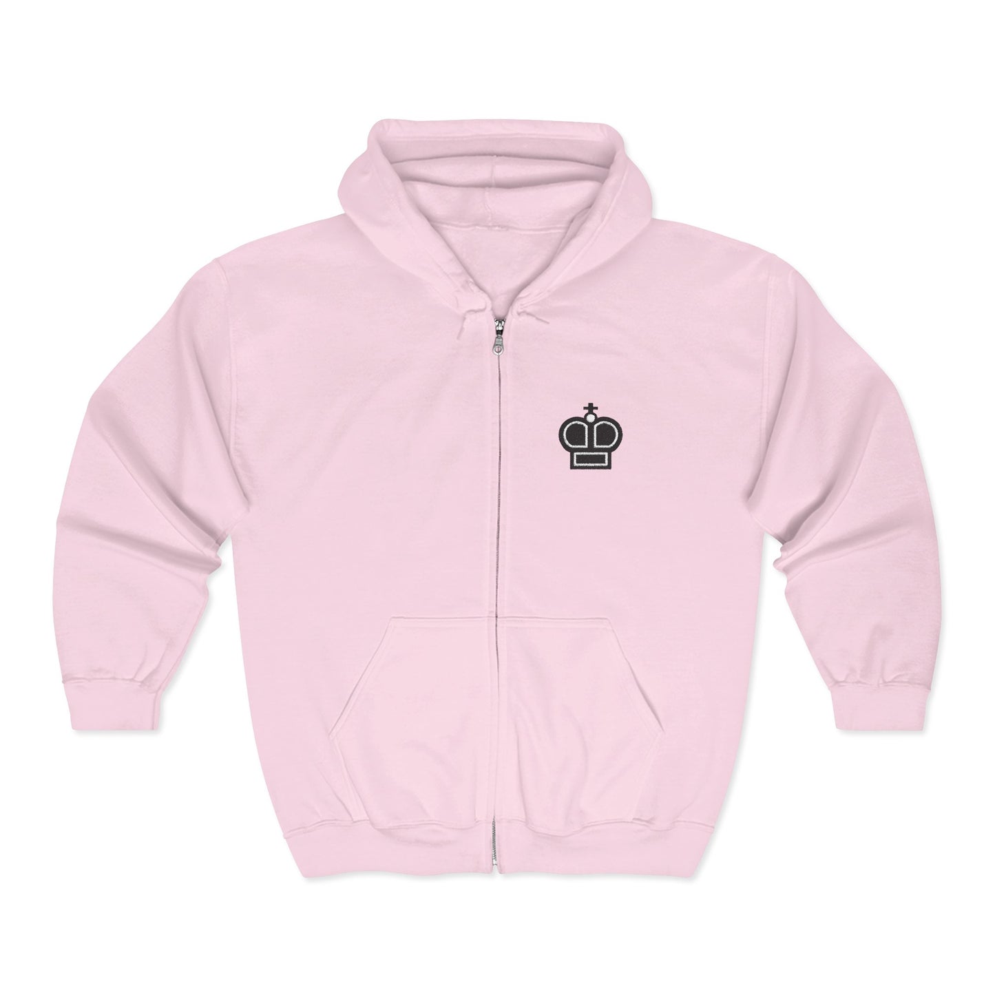 Black King Embroidered Hoodie