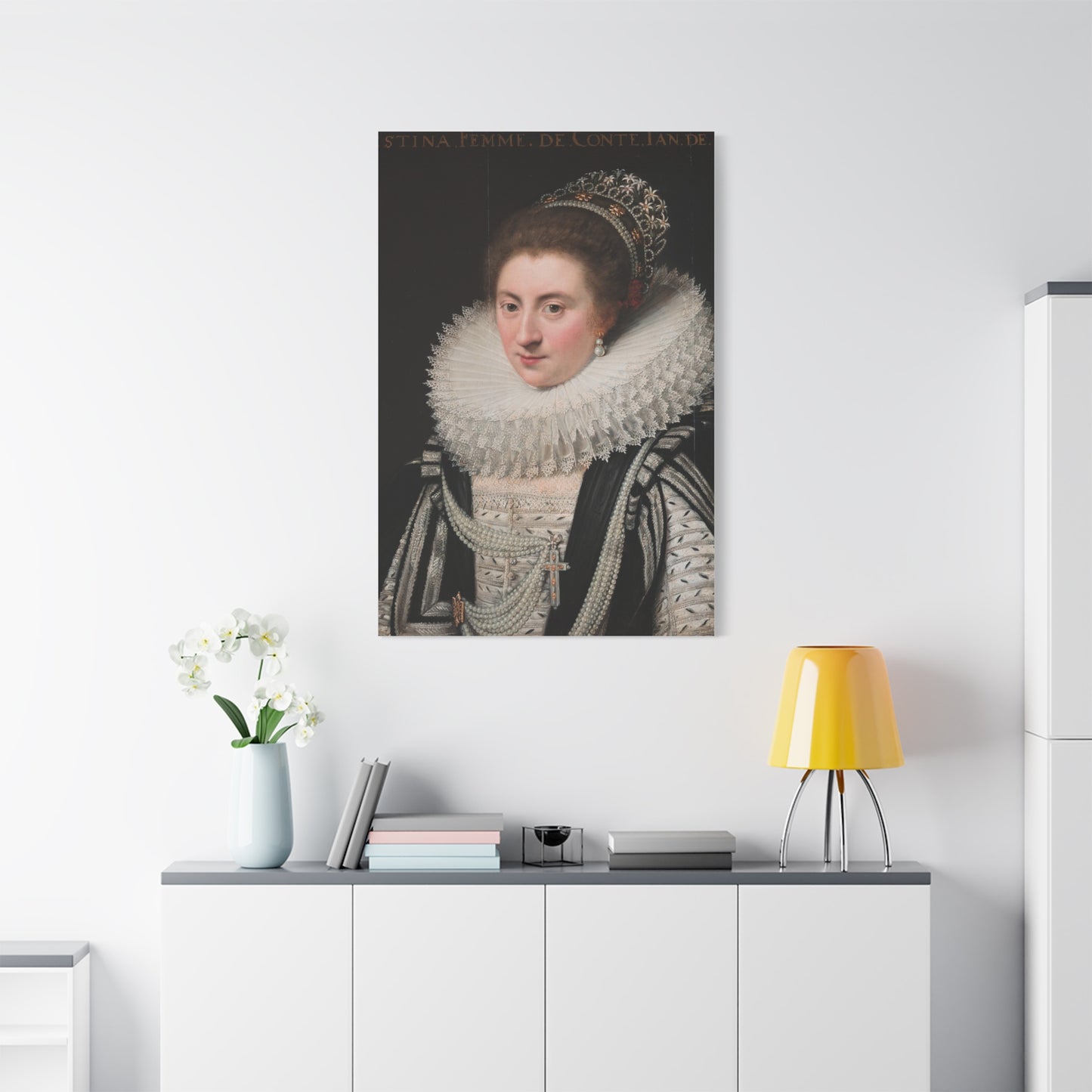 Portrait of Ernestine Yolande Canvas Print