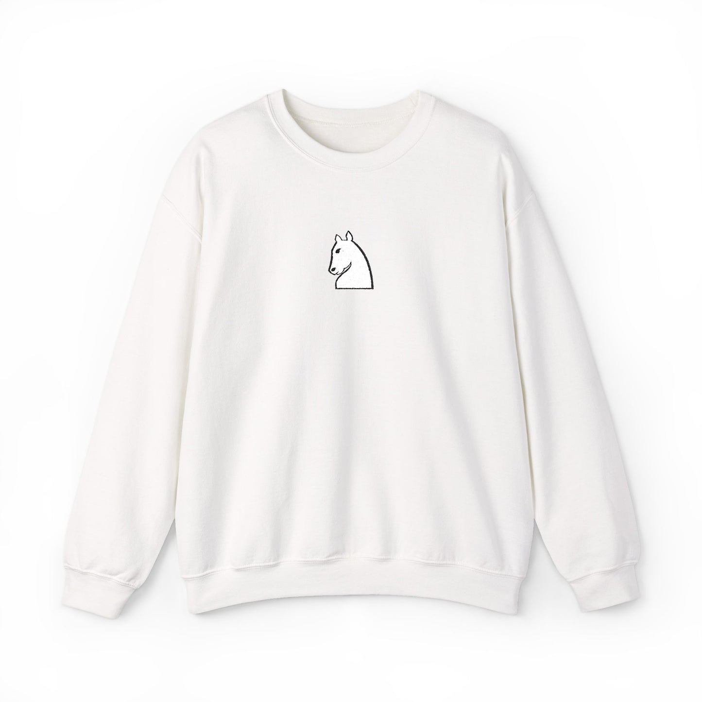 White Knight Embroidered Sweatshirt