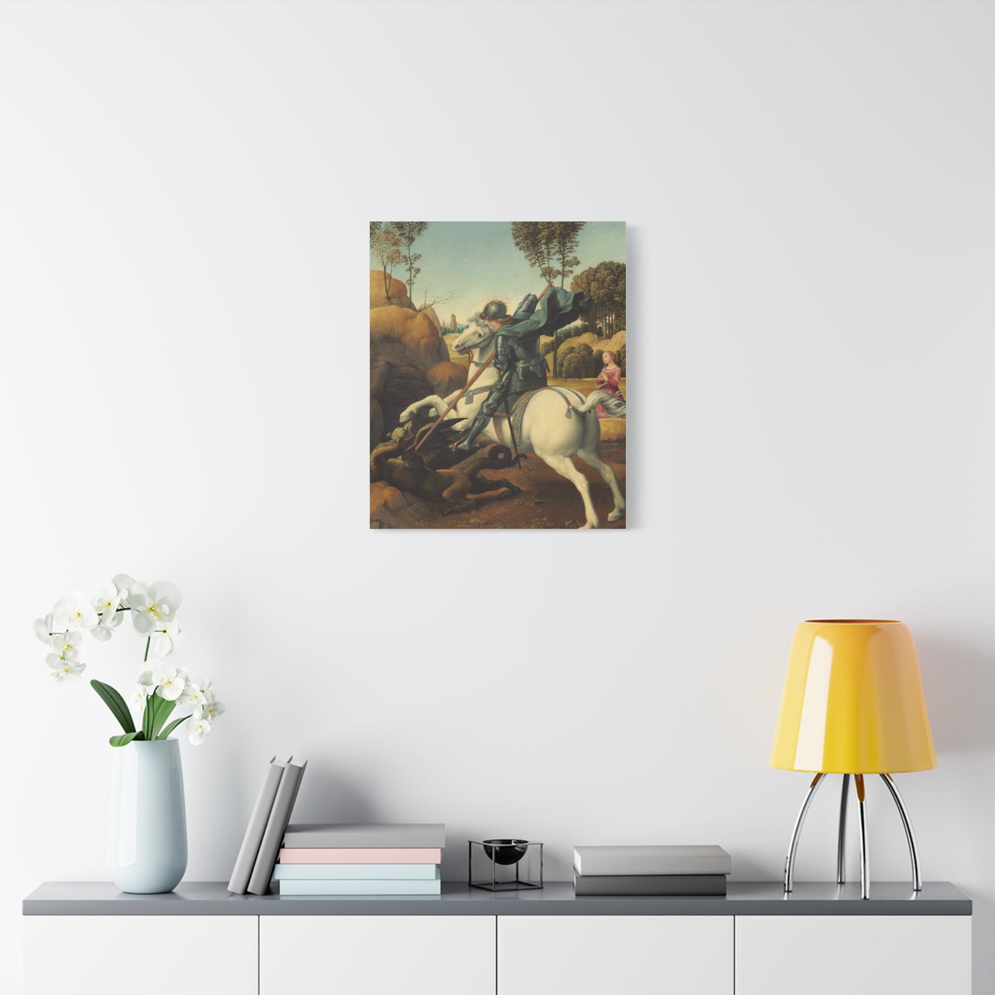 Saint George and the Dragon Canvas Print