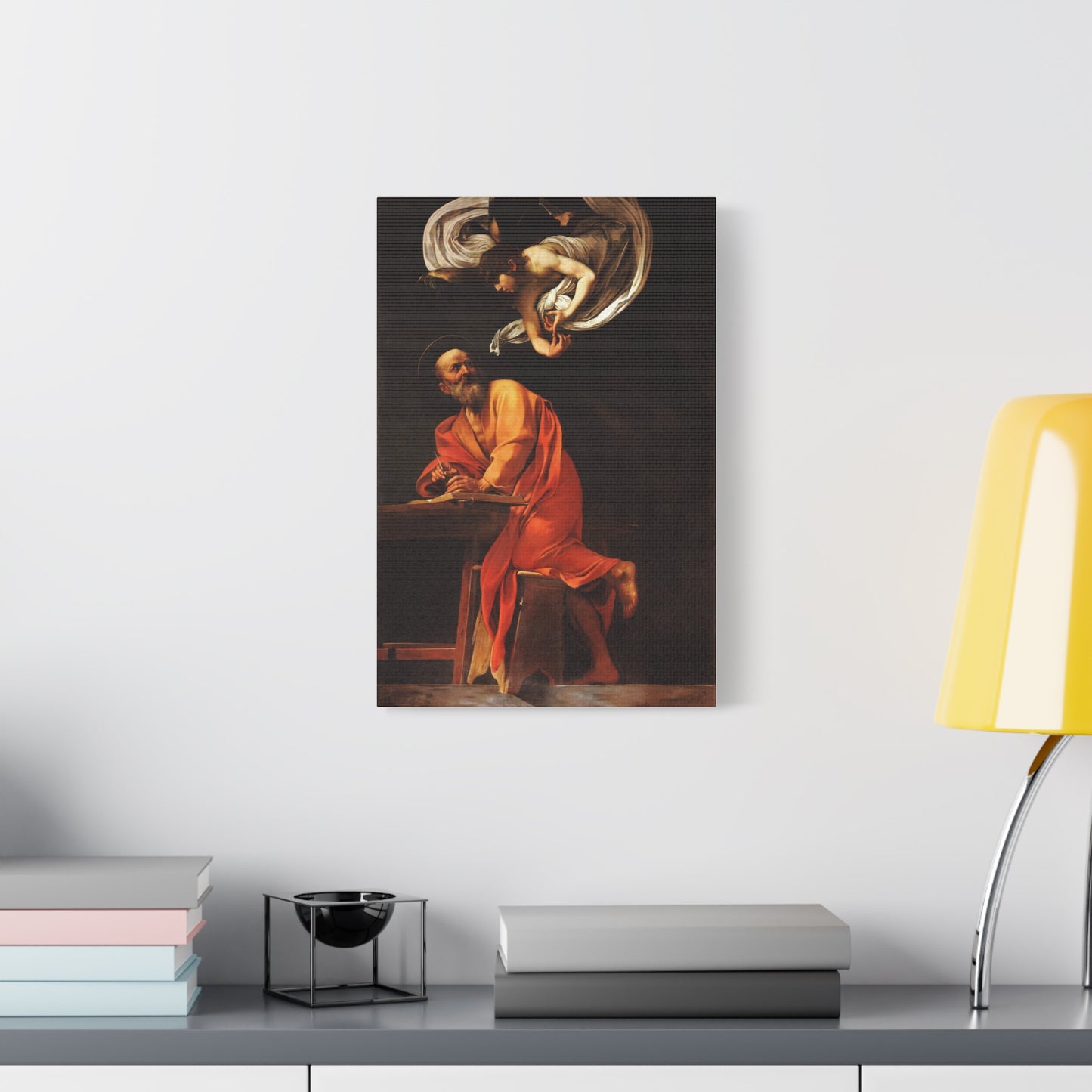The Inspiration of Saint Matthew Canvas Print