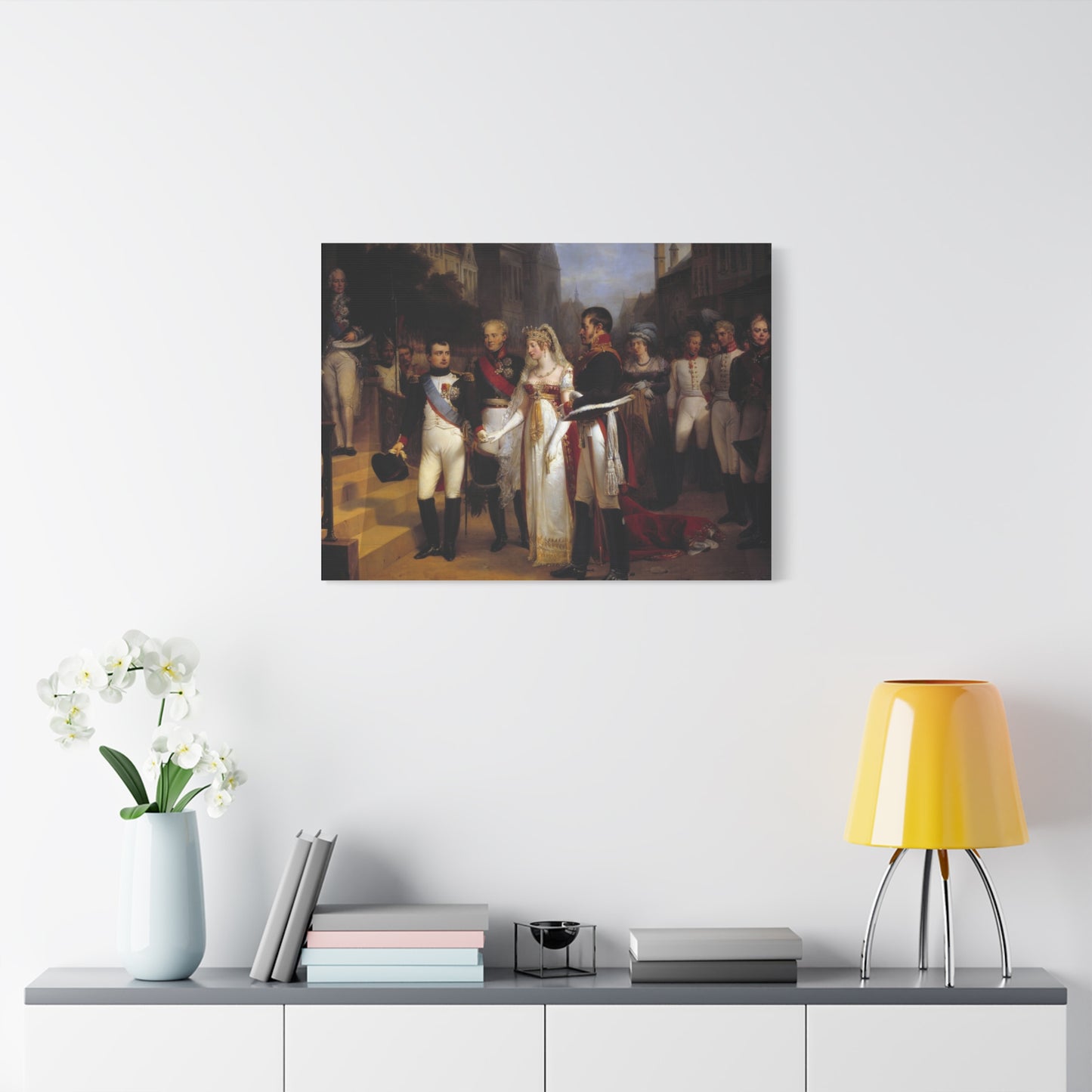 Napoleon Receiving the Queen of Prussia at Tilsit Canvas Print