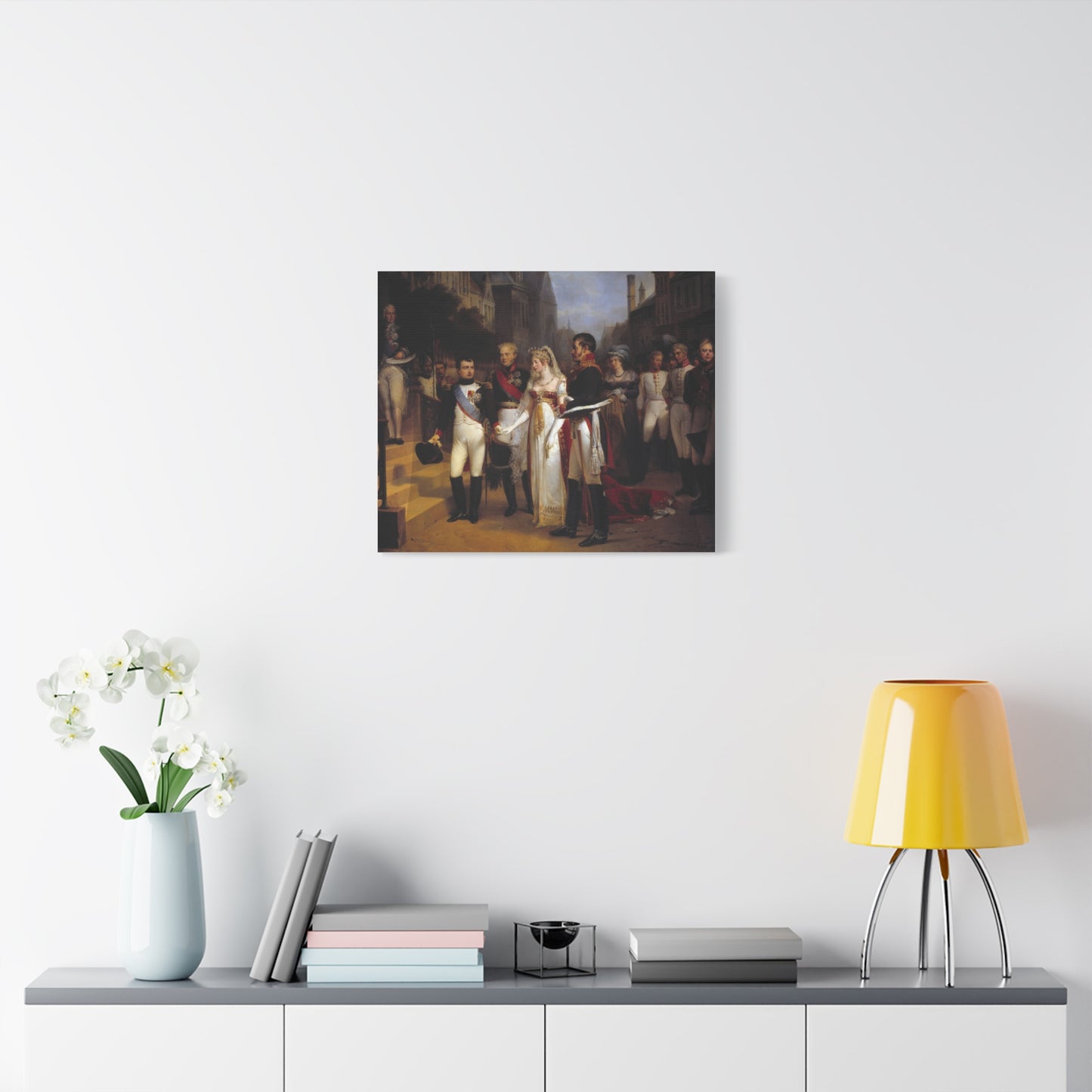 Napoleon Receiving the Queen of Prussia at Tilsit Canvas Print