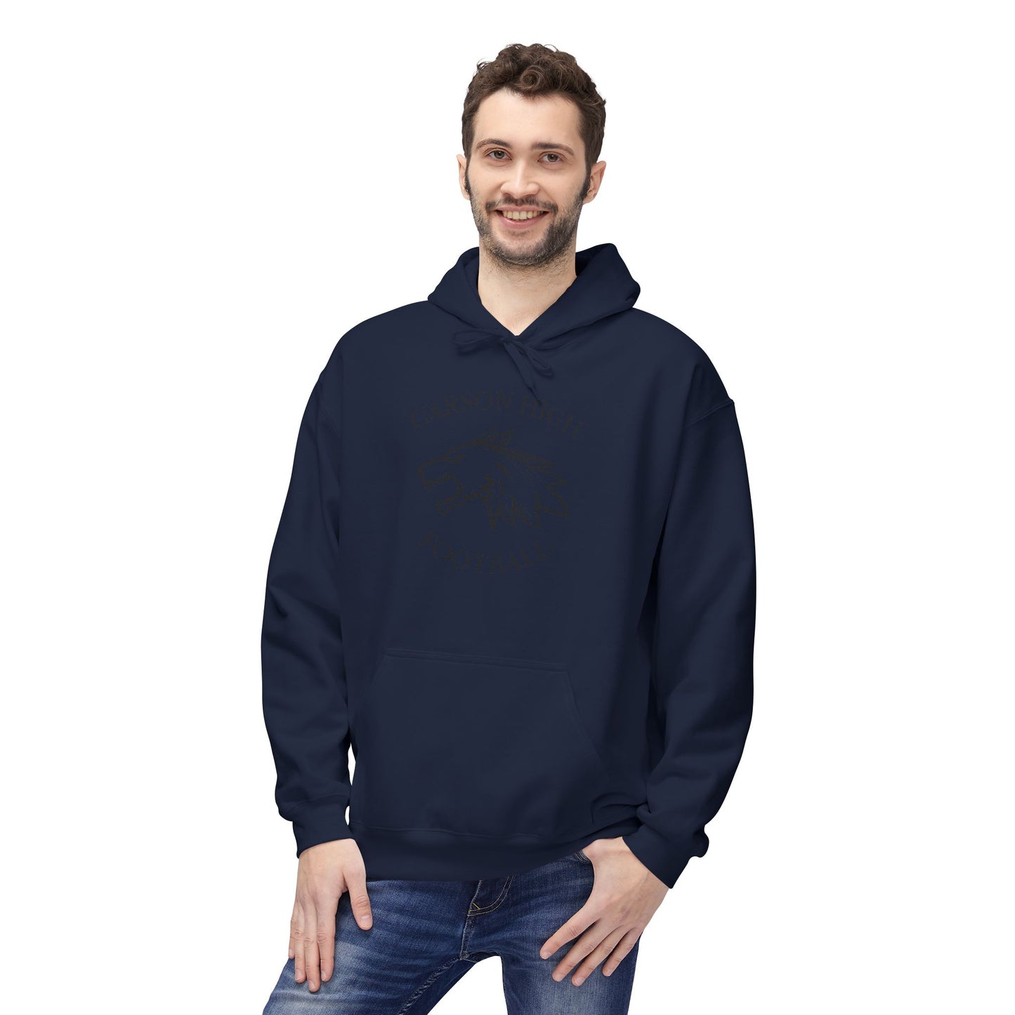 Carson High Football Wolf Hoodie