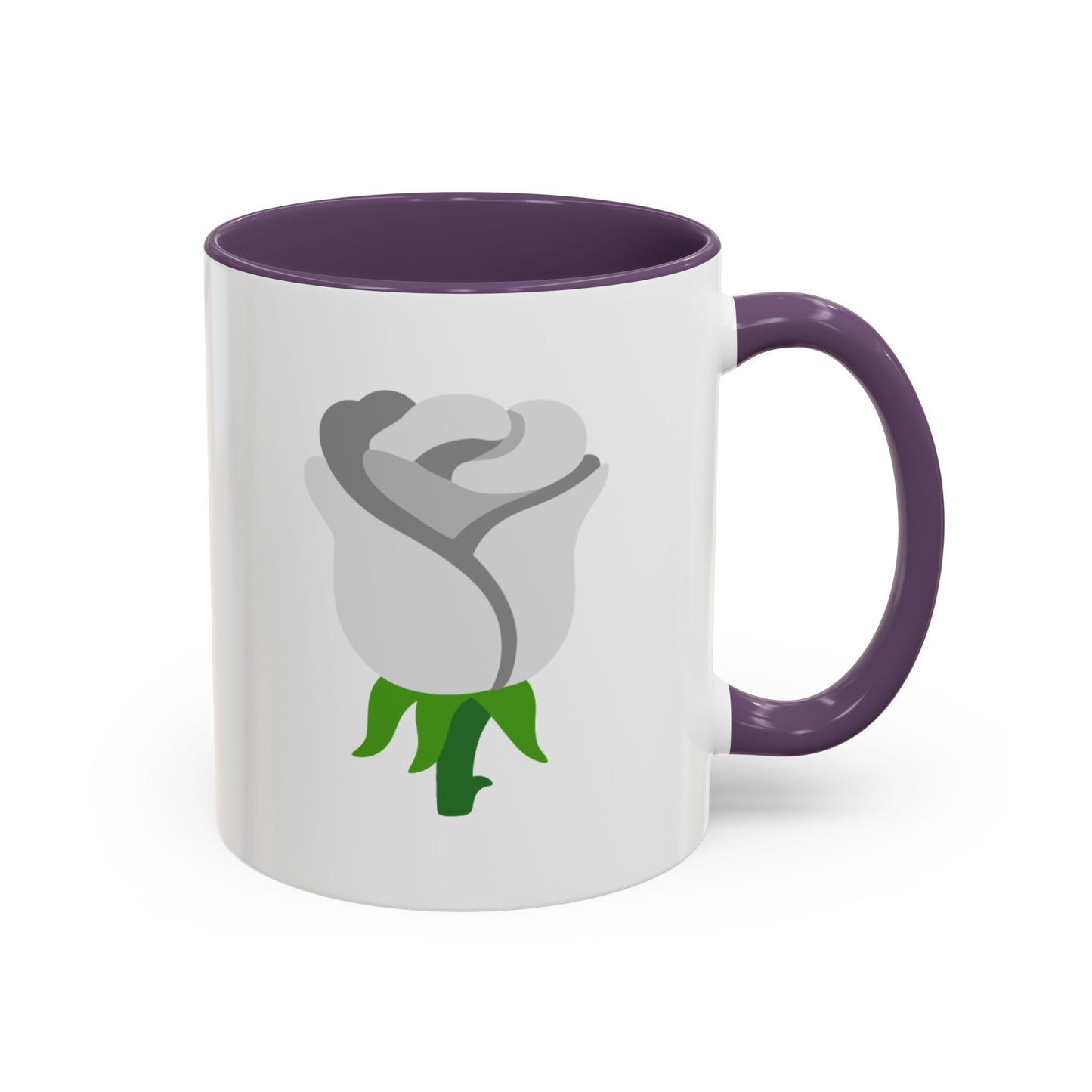 White Rose Emoji Mug