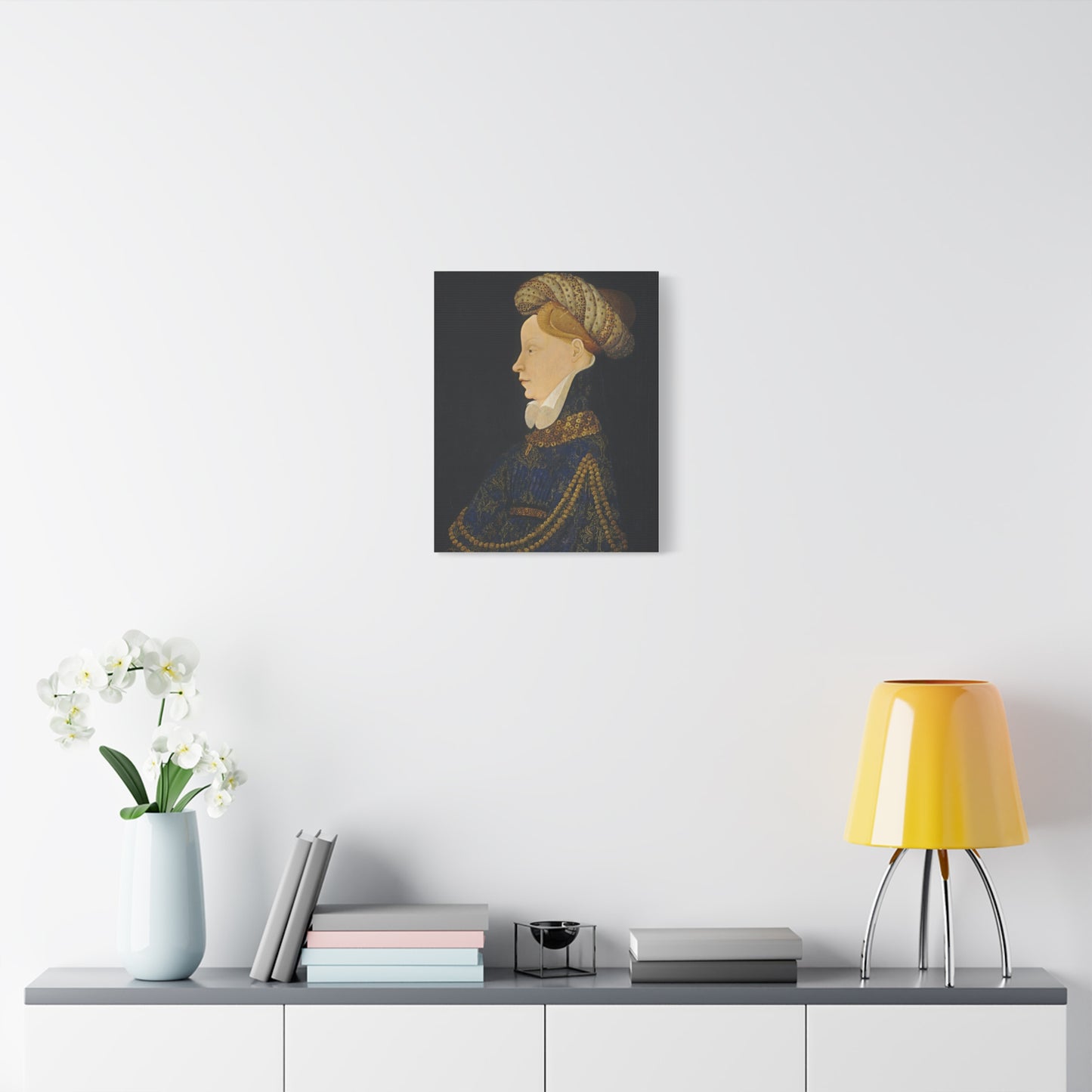 Profile Portrait of a Lady Canvas Print