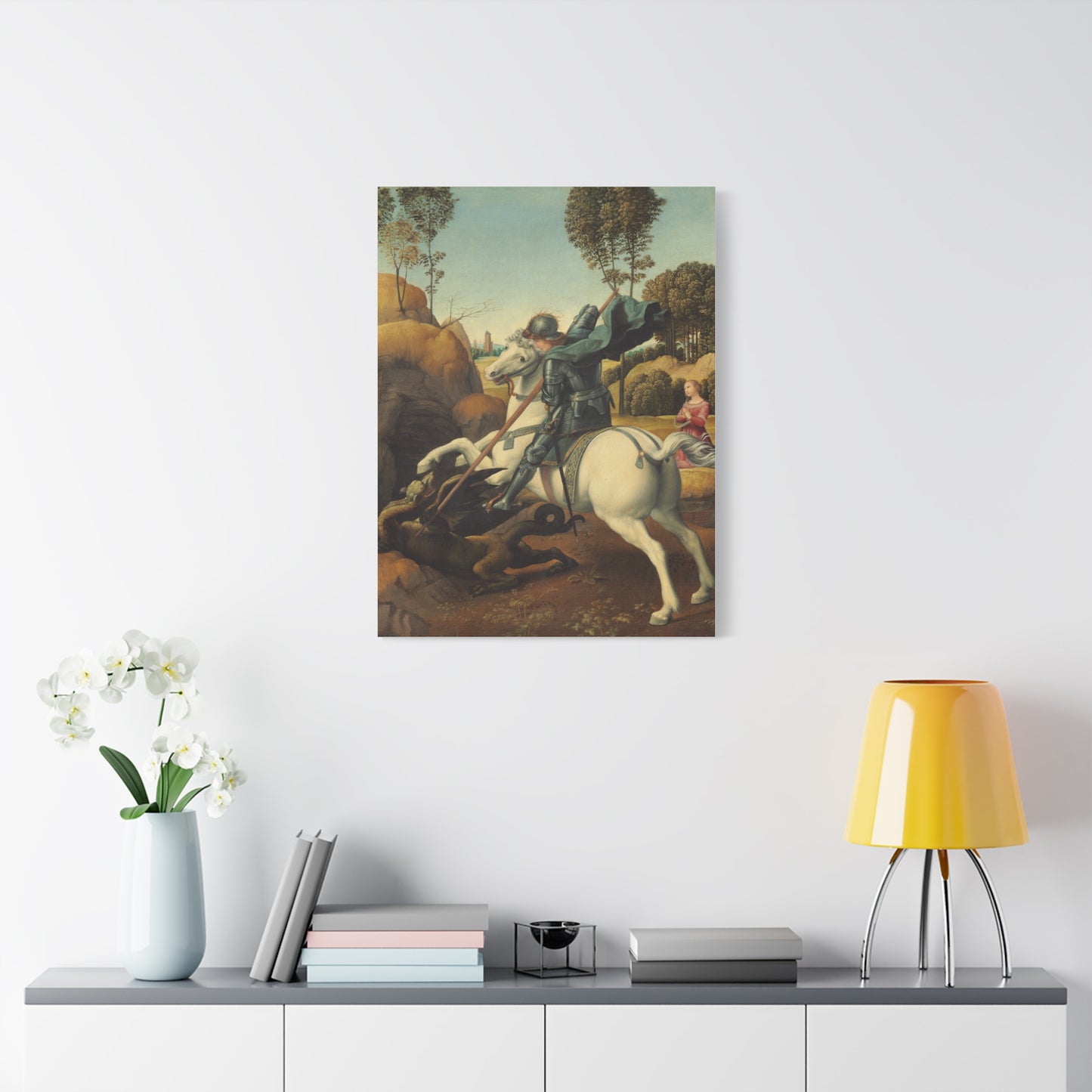 Saint George and the Dragon Canvas Print