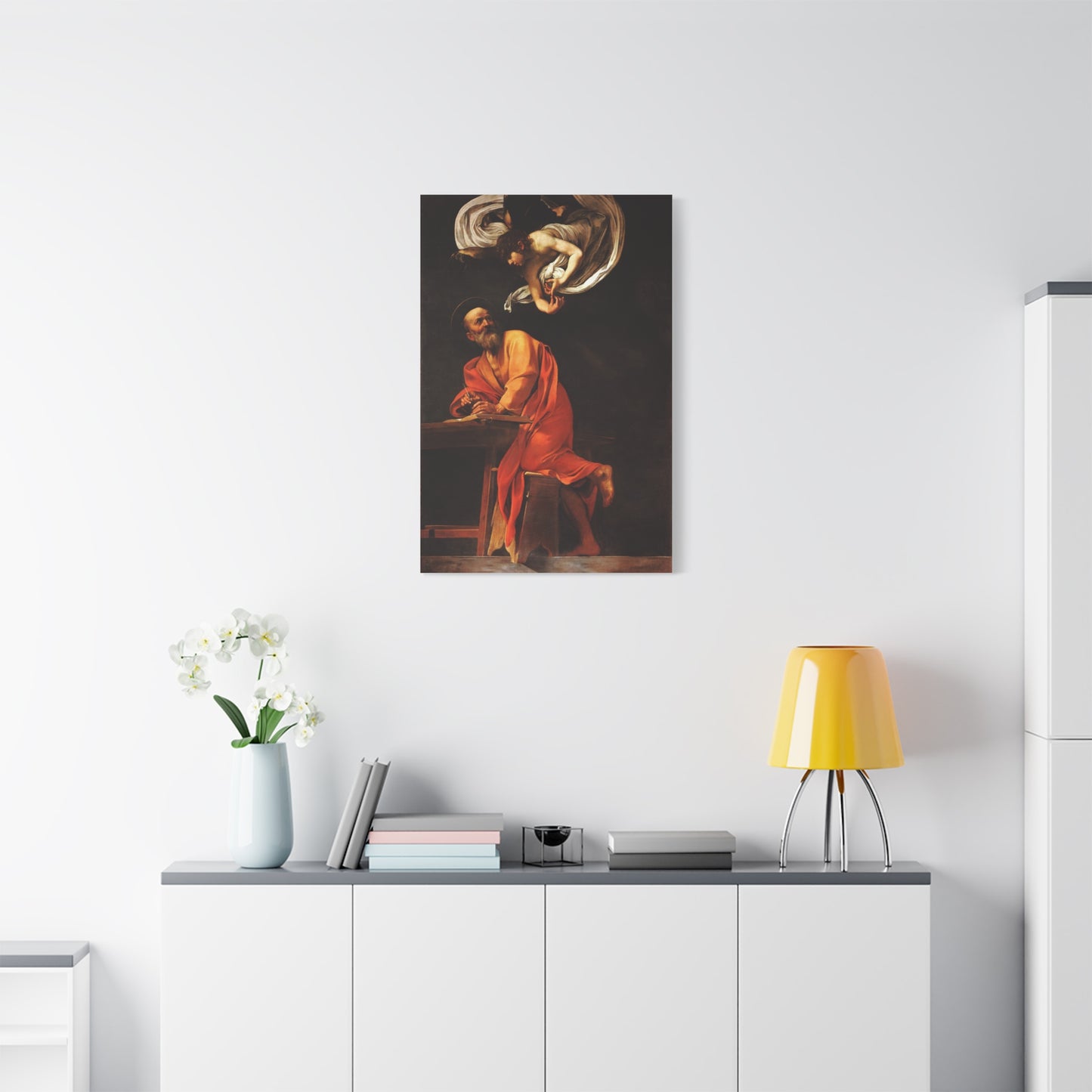 The Inspiration of Saint Matthew Canvas Print