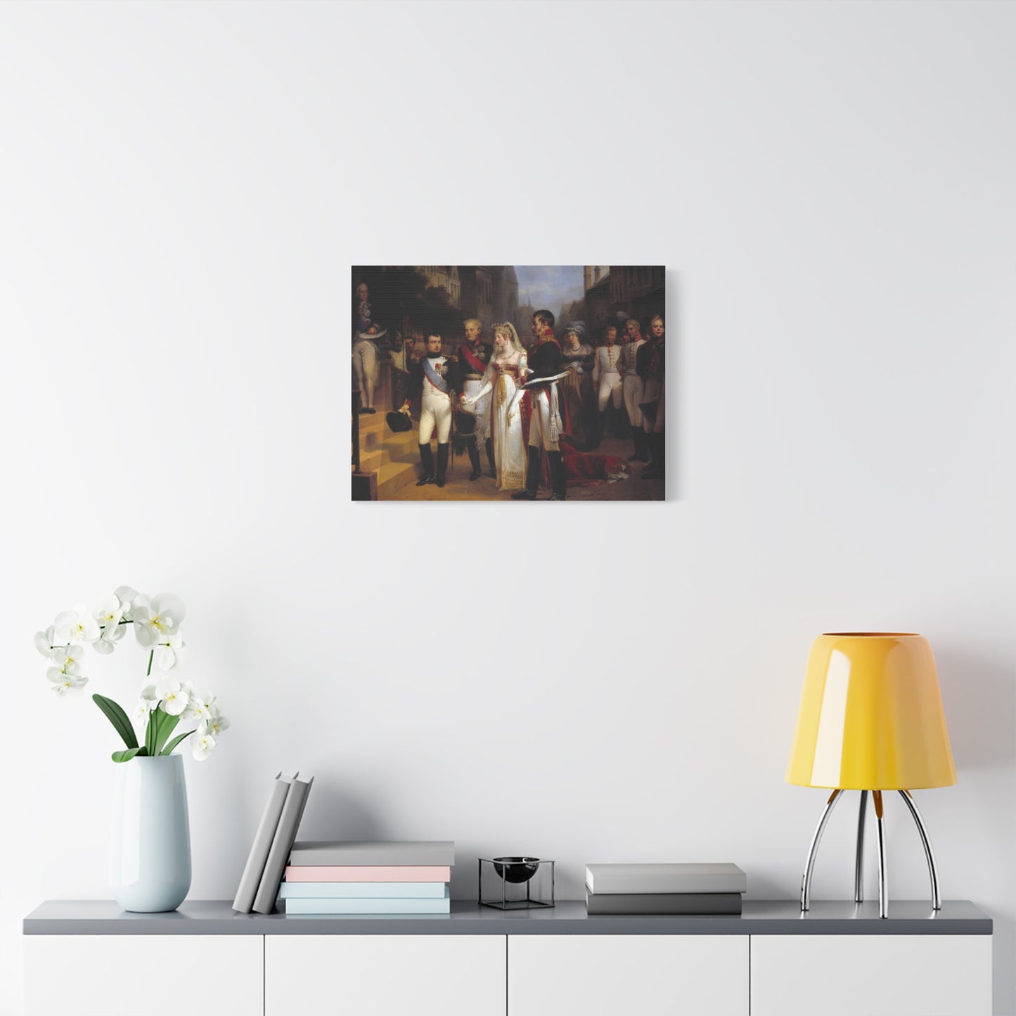 Napoleon Receiving the Queen of Prussia at Tilsit Canvas Print