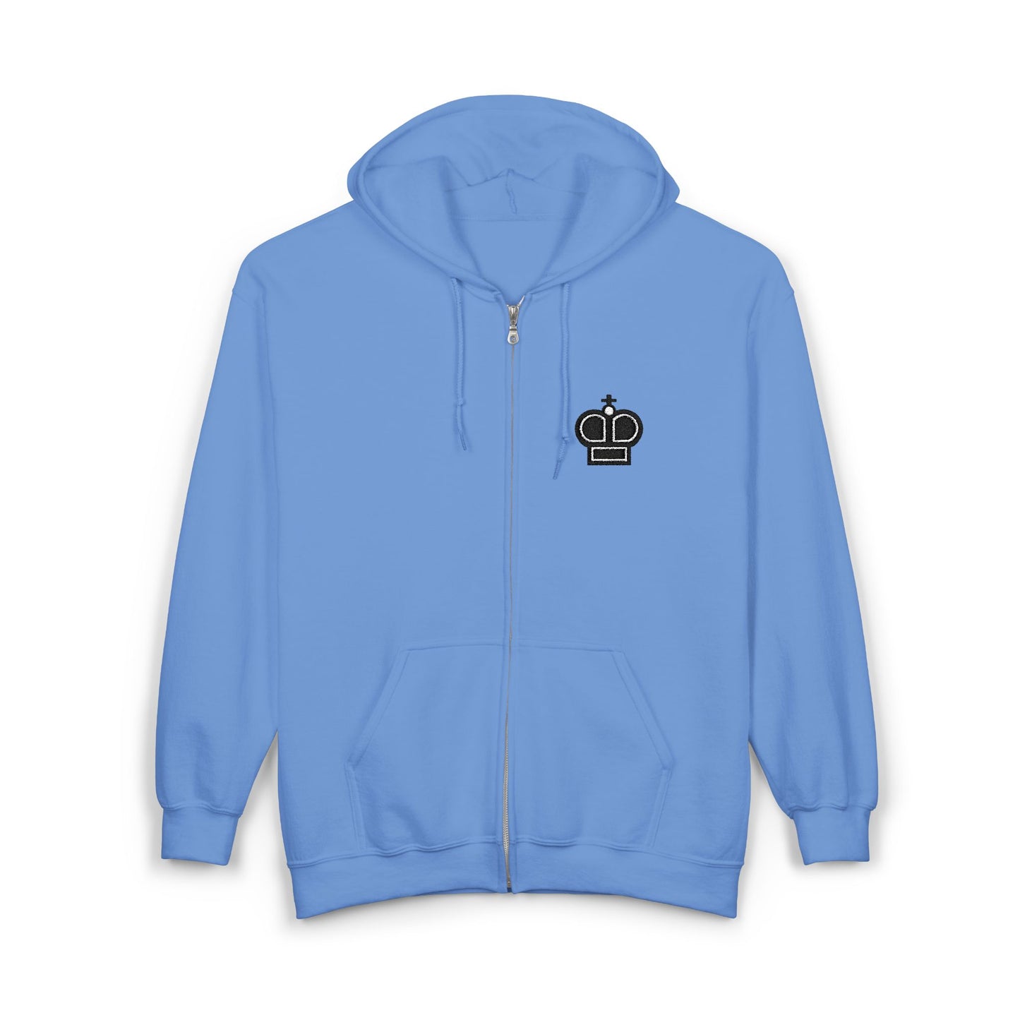 Black King Embroidered Hoodie