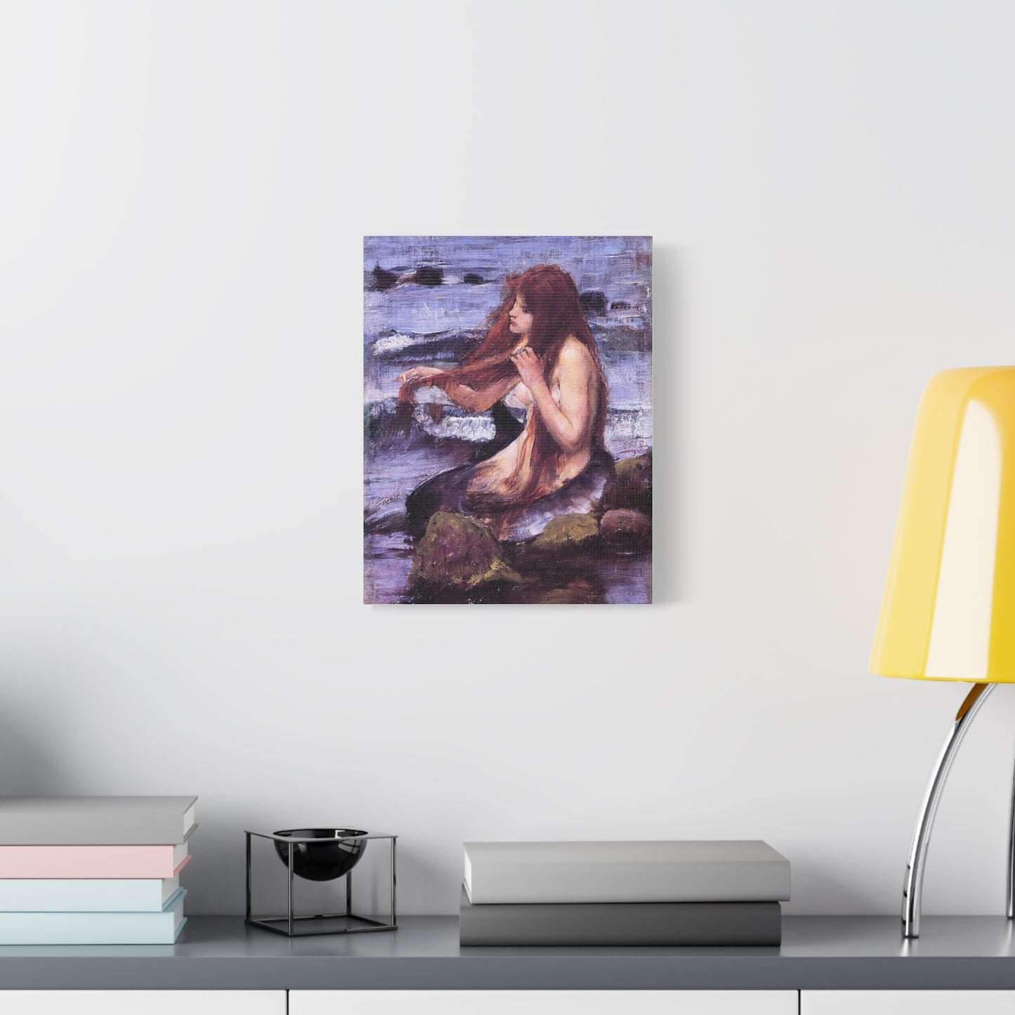 Sketch of A Mermaid Canvas Print