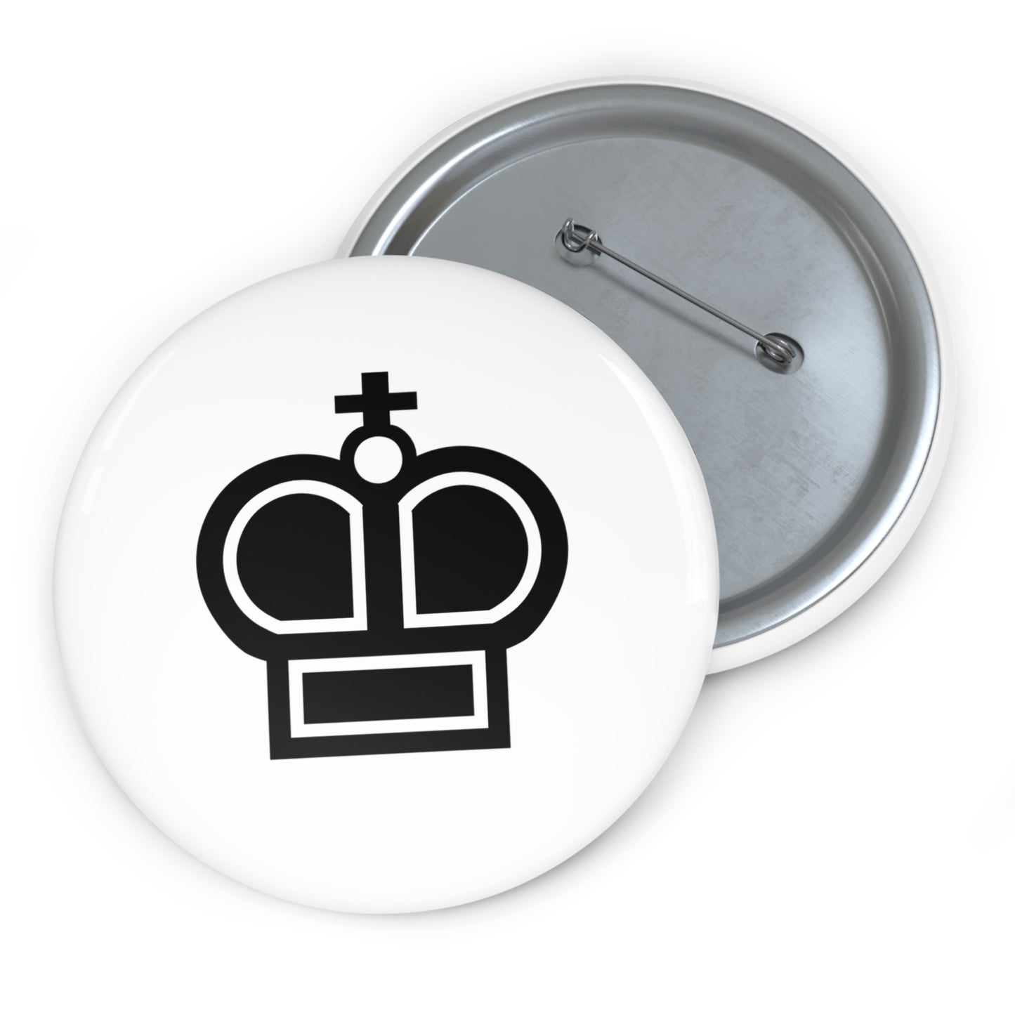 Black King Pin Button
