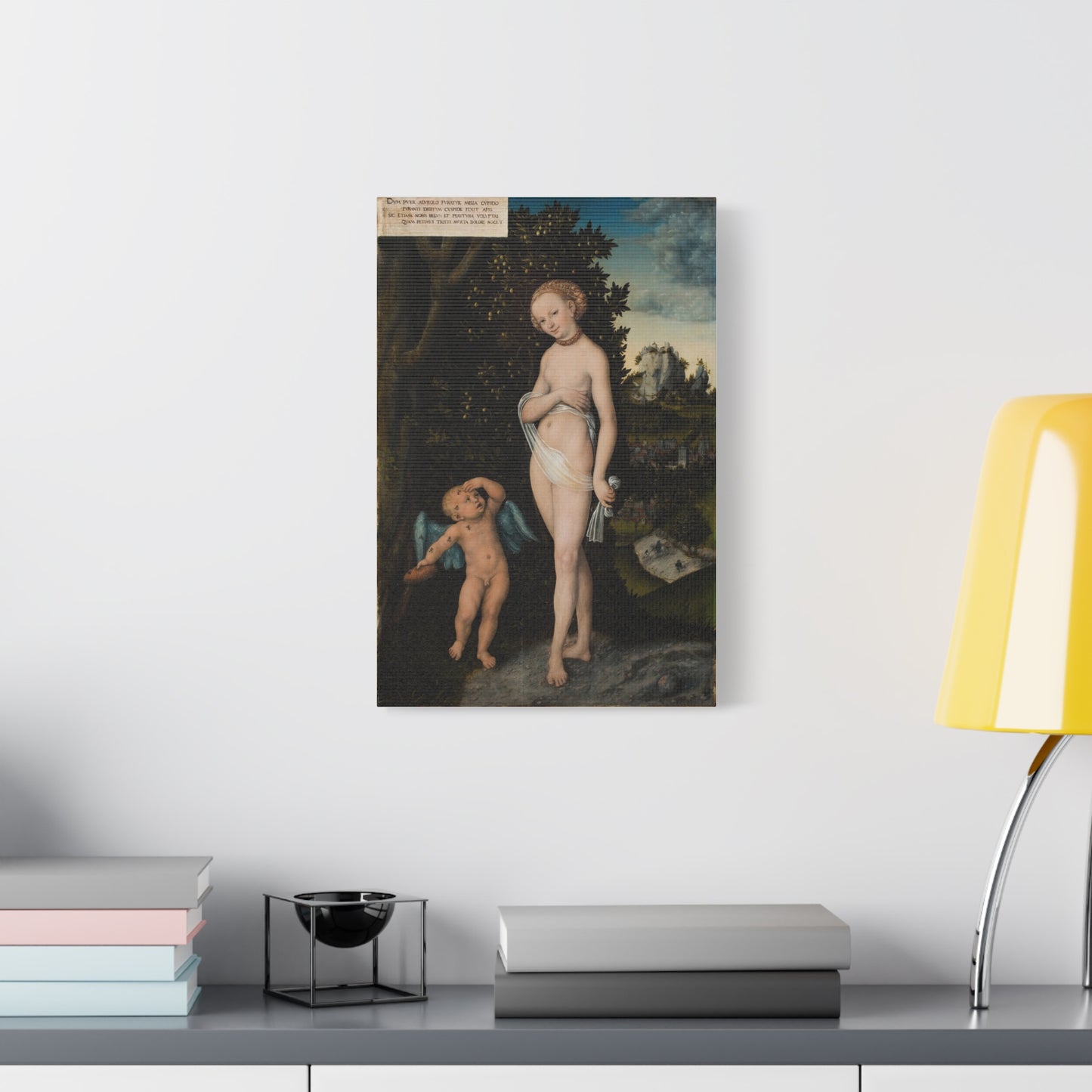 Venus with Cupid Stealing Honey Canvas Print