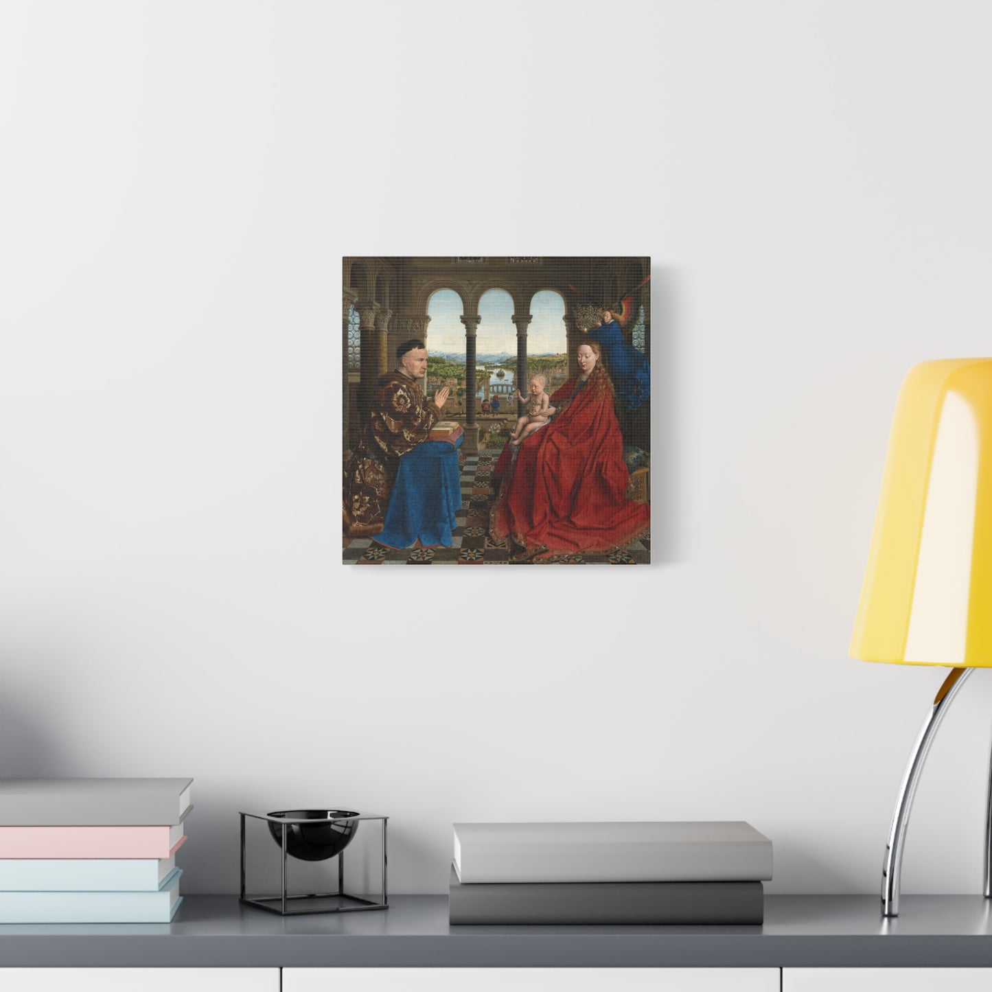 Madonna and Chancellor Rolin Canvas Print
