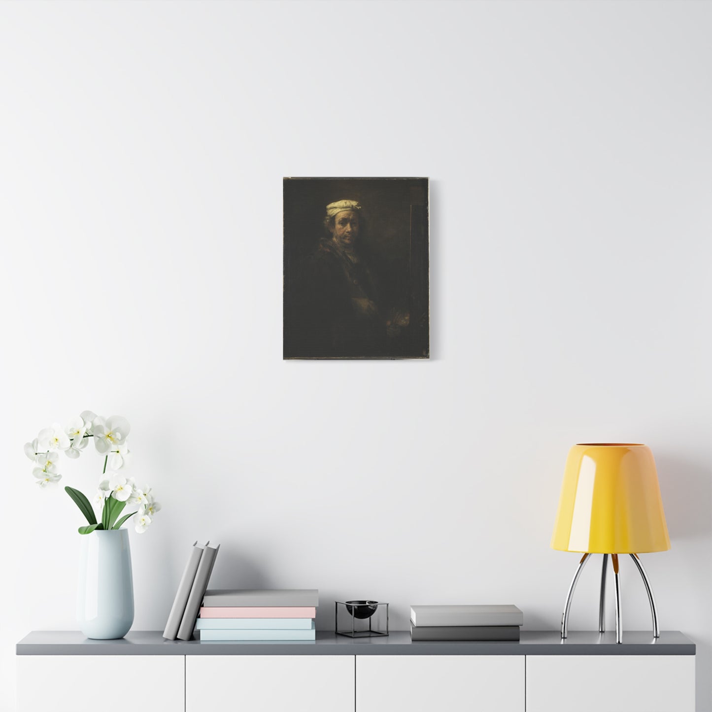 Self Portrait At An Easel Canvas Print