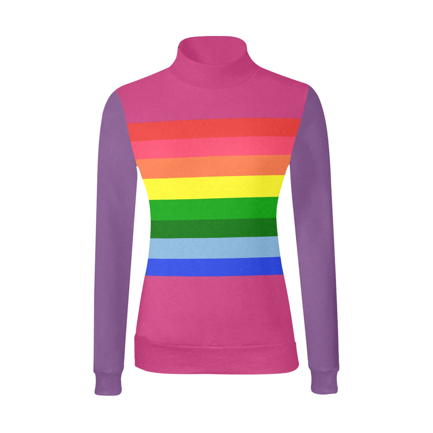 Rainbow Mock Neck Sweater