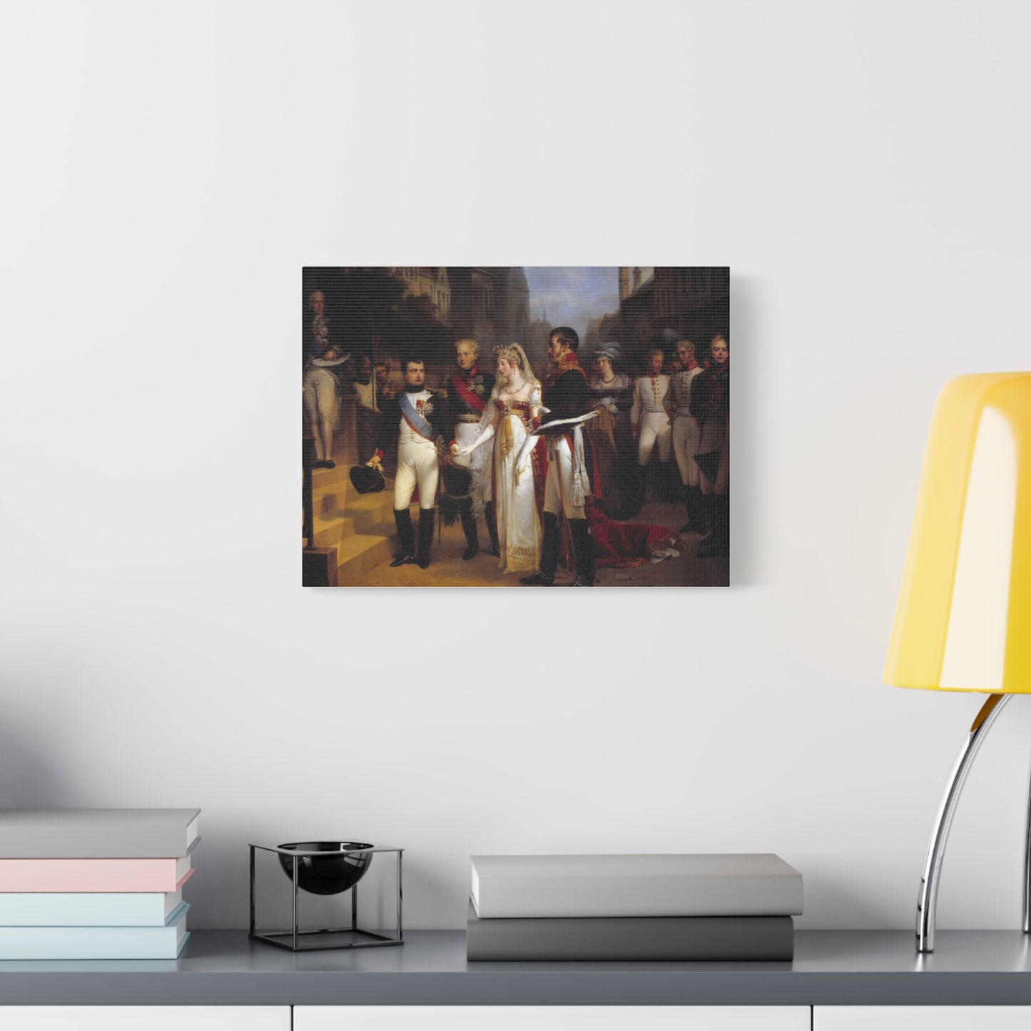 Napoleon Receiving the Queen of Prussia at Tilsit Canvas Print