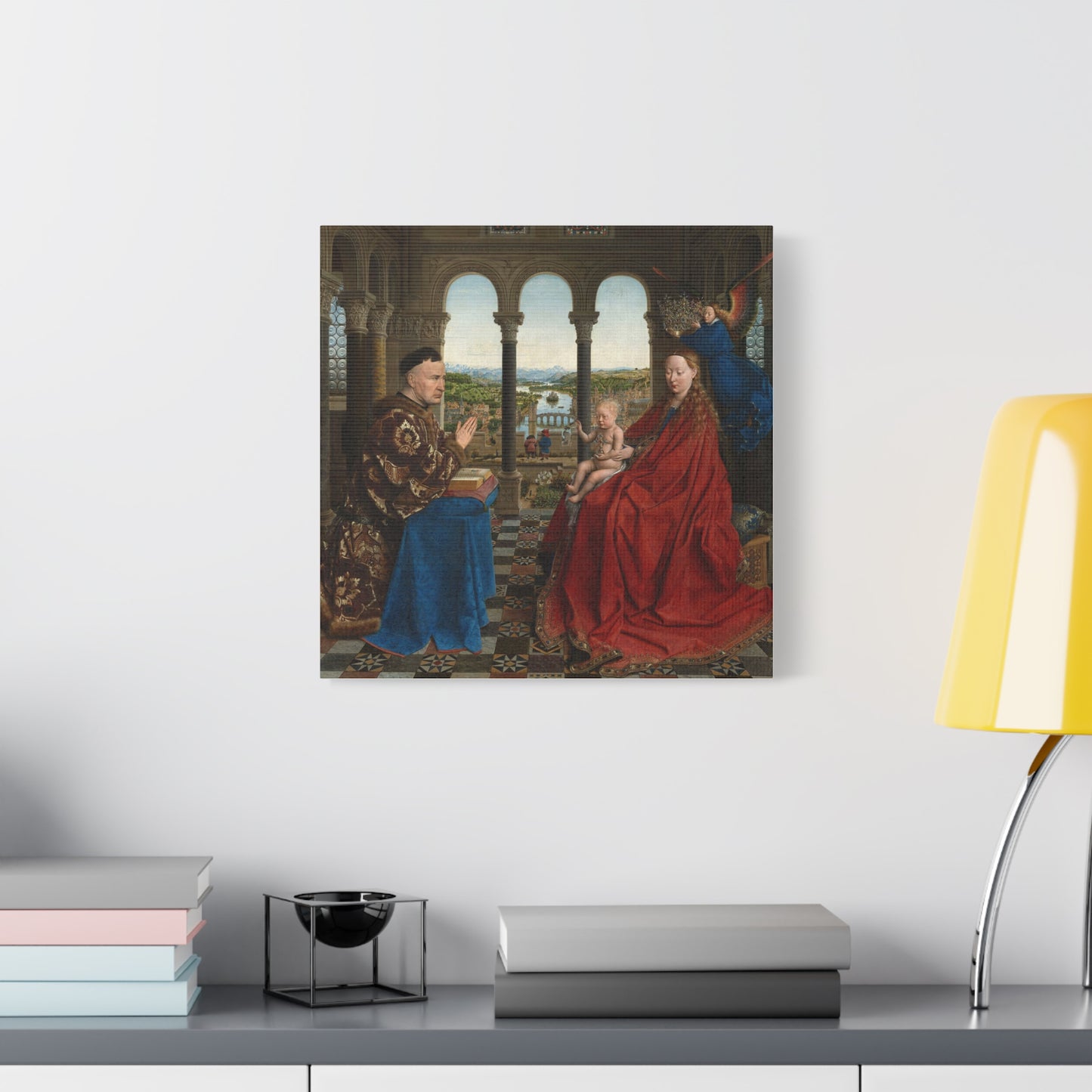 Madonna and Chancellor Rolin Canvas Print