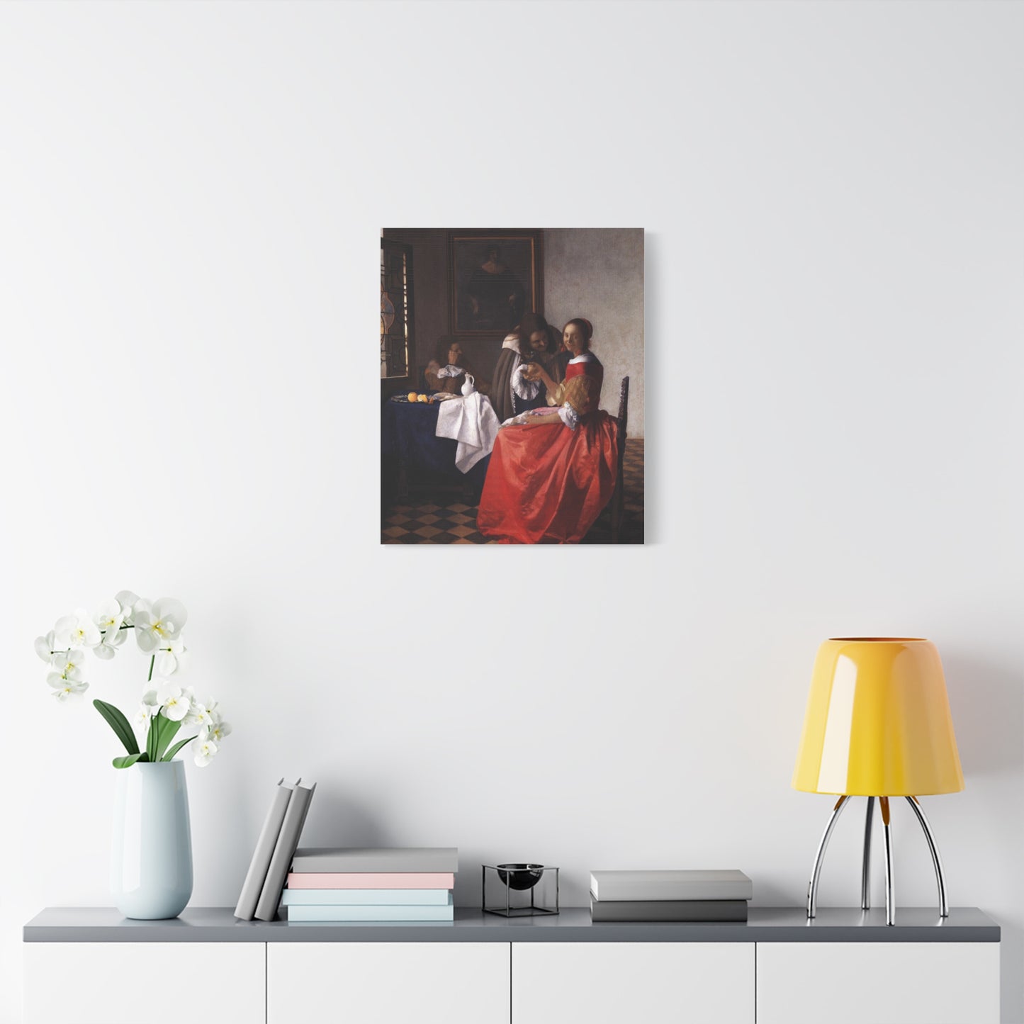 The Girl with the Wine Glass Canvas Print