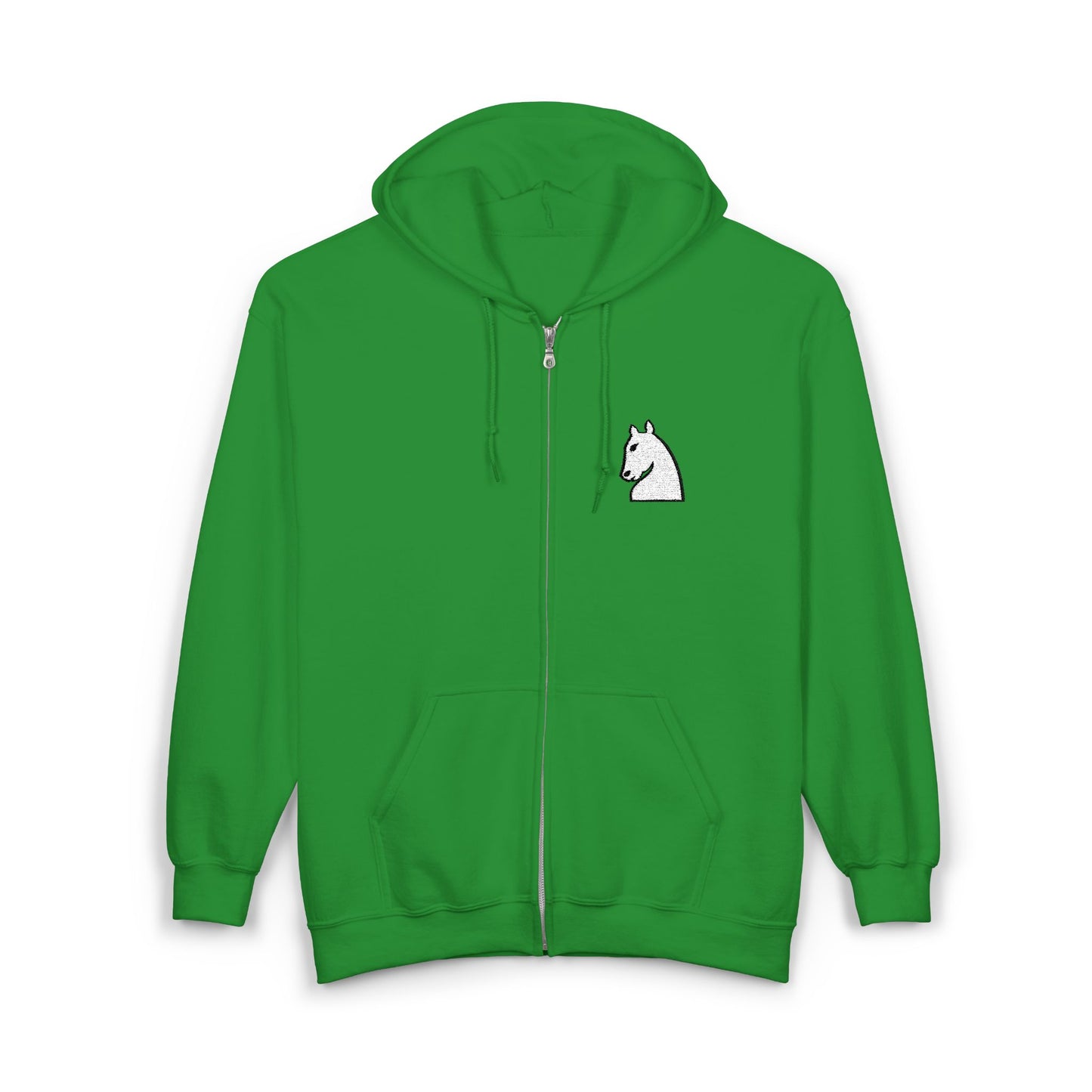 White Knight Embroidered Hoodie