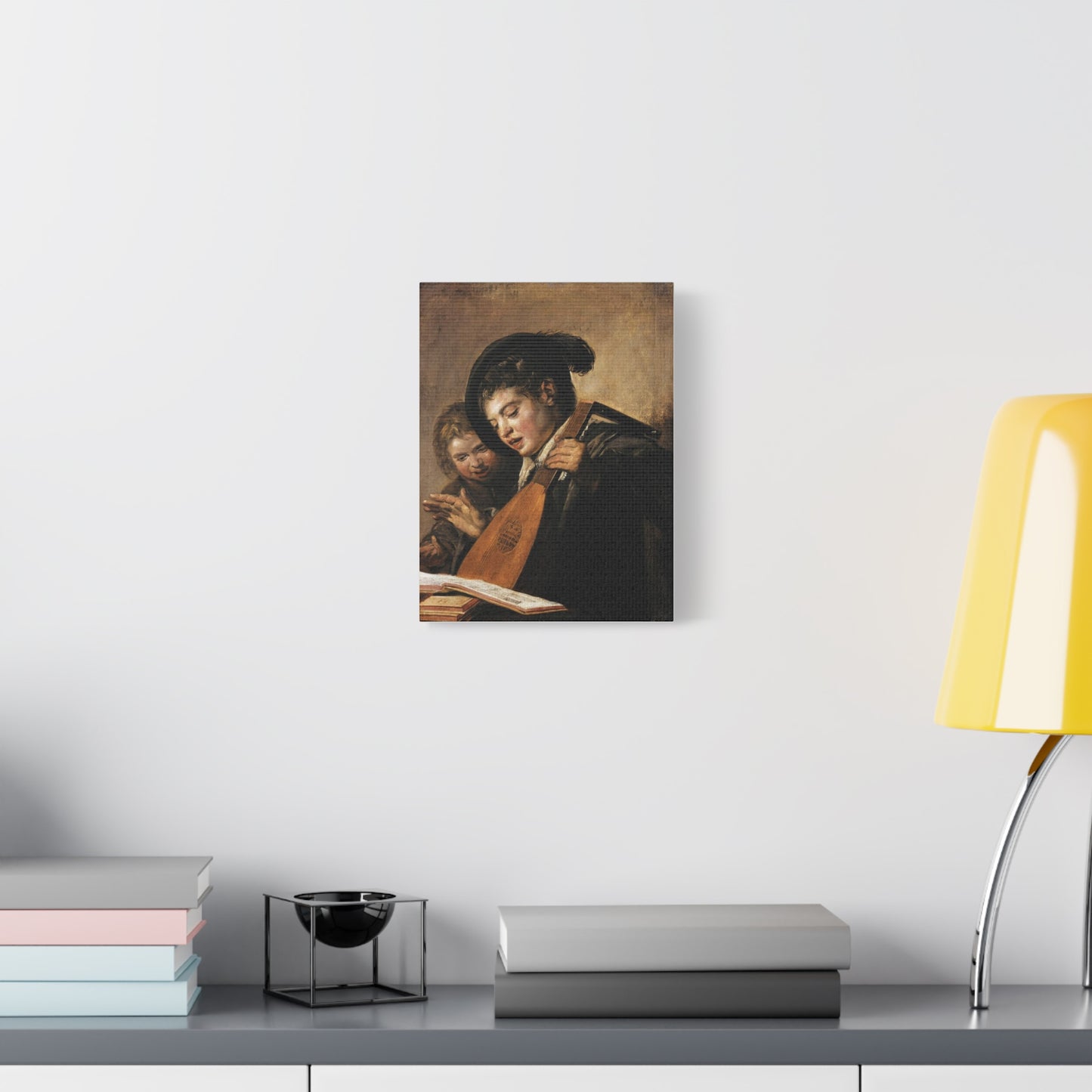 Two Boys Singing Canvas Print