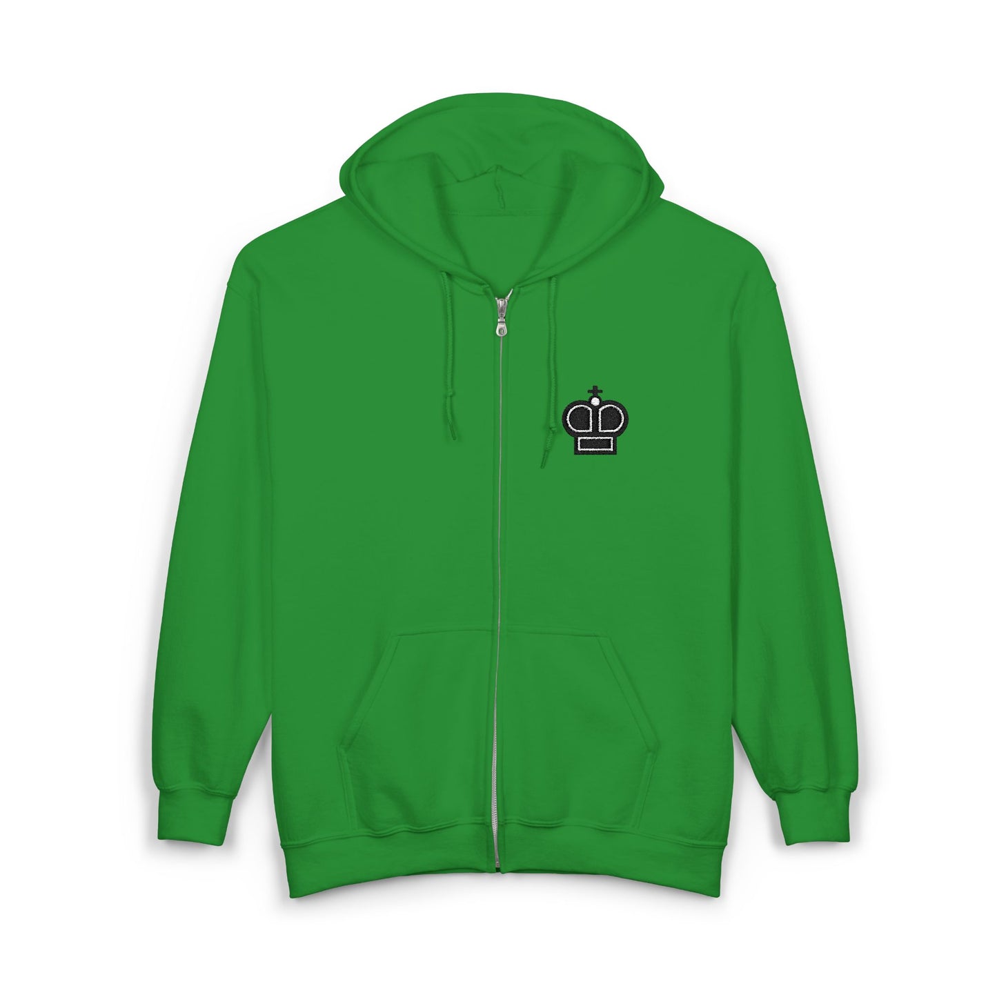 Black King Embroidered Hoodie
