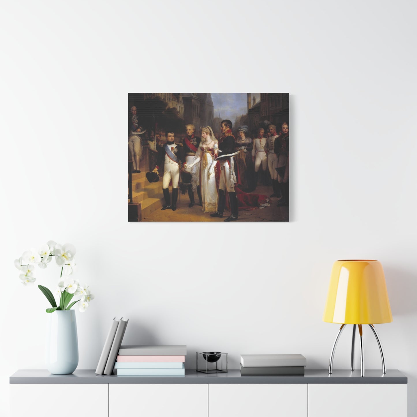 Napoleon Receiving the Queen of Prussia at Tilsit Canvas Print