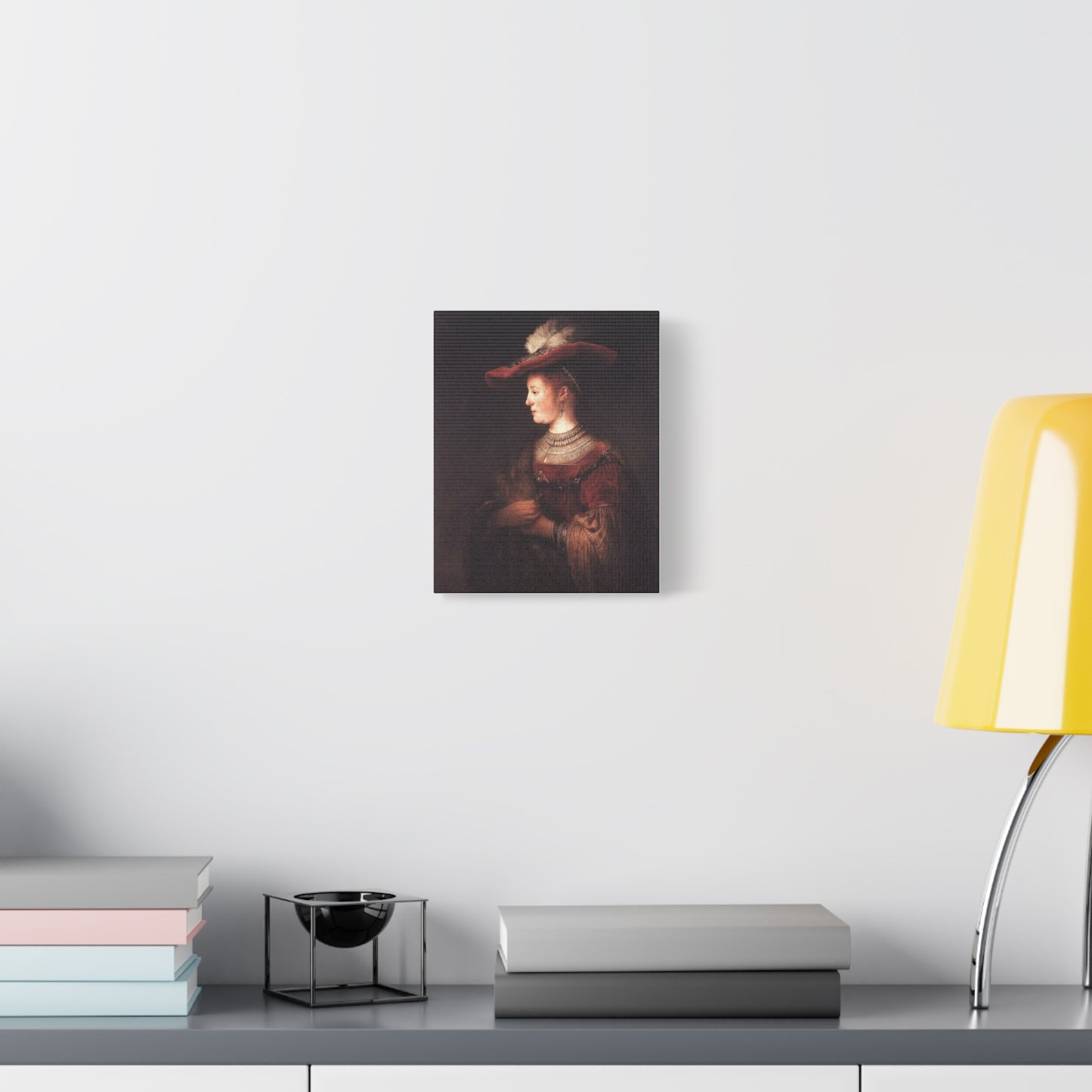 Saskia in a Red Hat Canvas Print