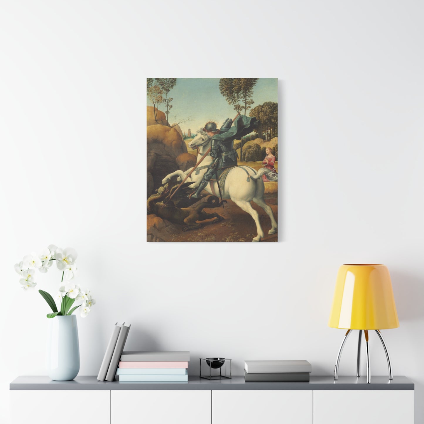 Saint George and the Dragon Canvas Print
