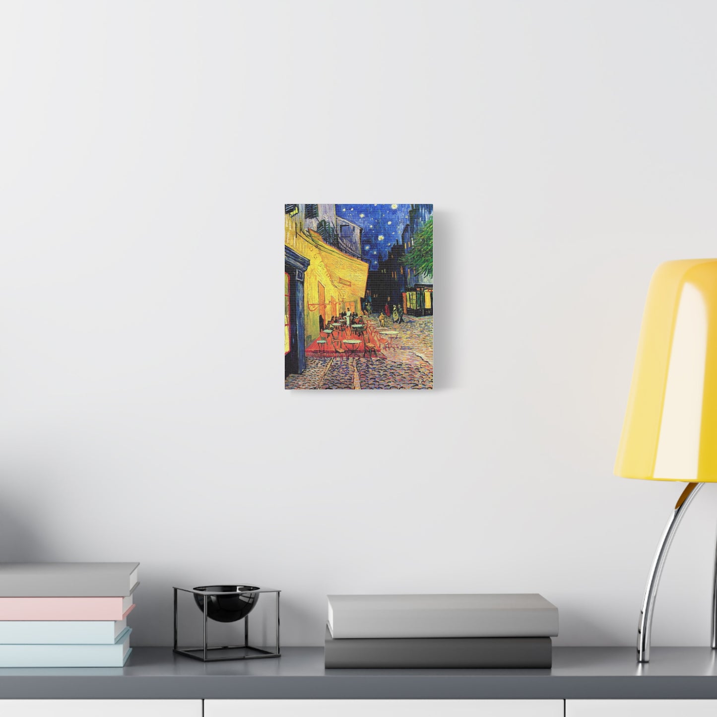 Café Terrace at Night Canvas Print