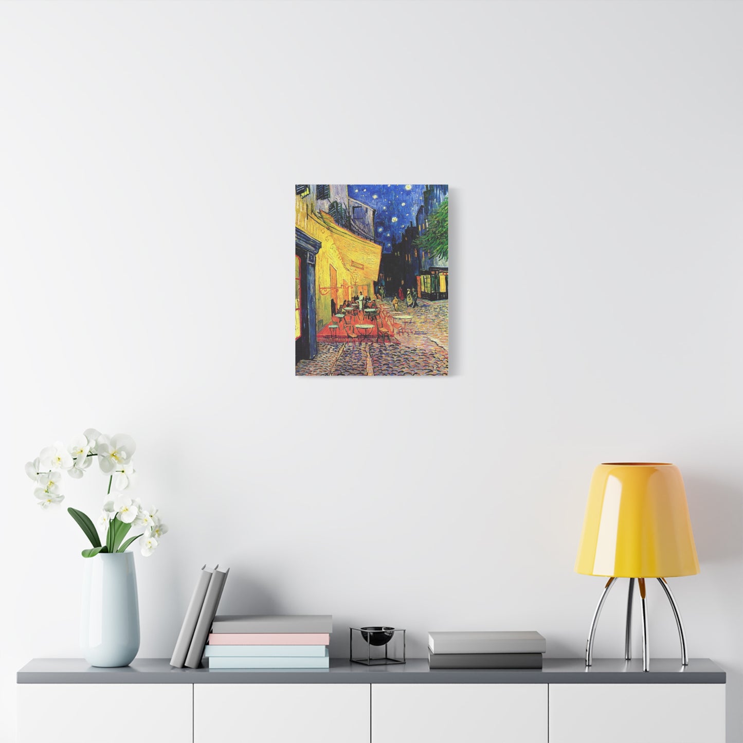 Café Terrace at Night Canvas Print