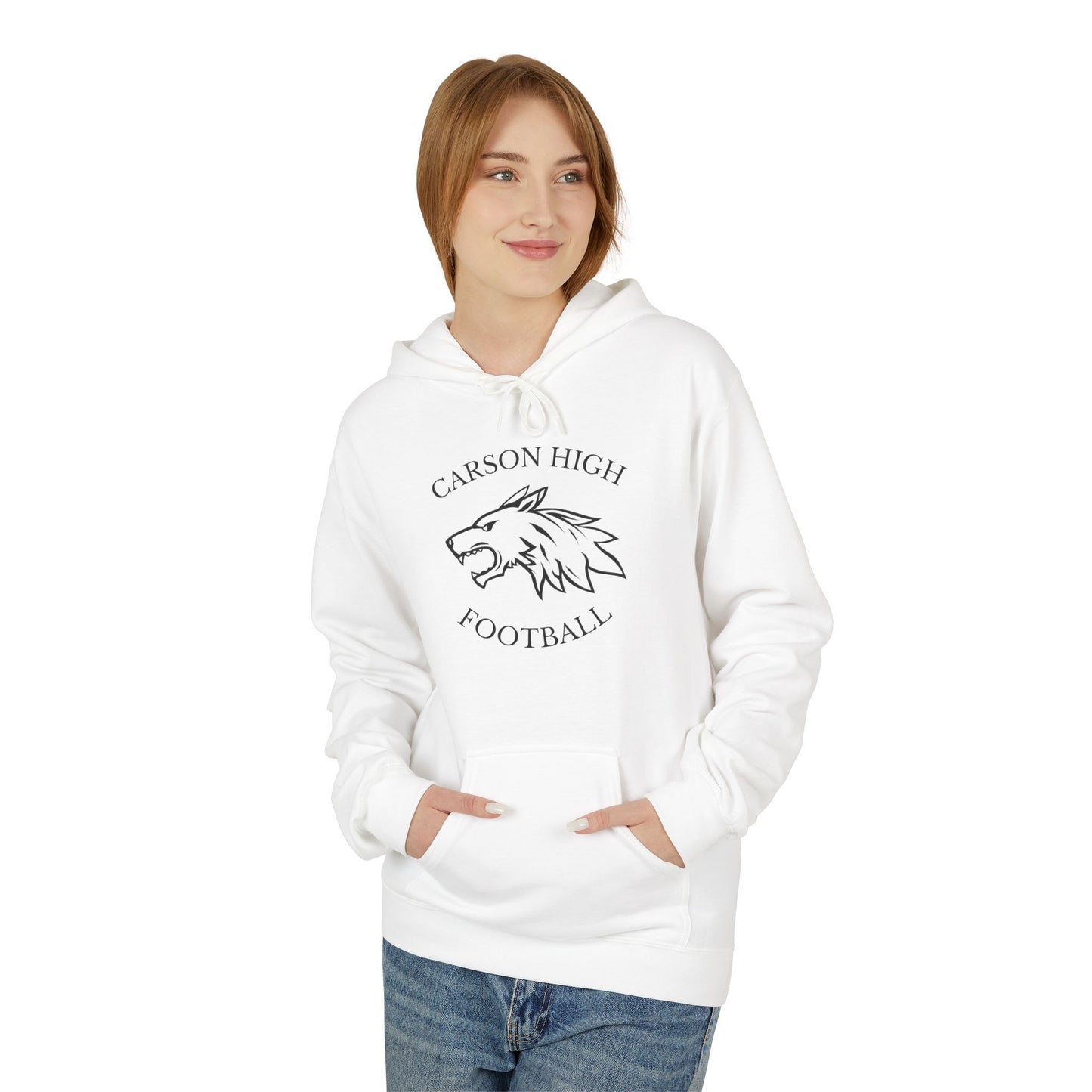 Carson High Football Wolf Hoodie