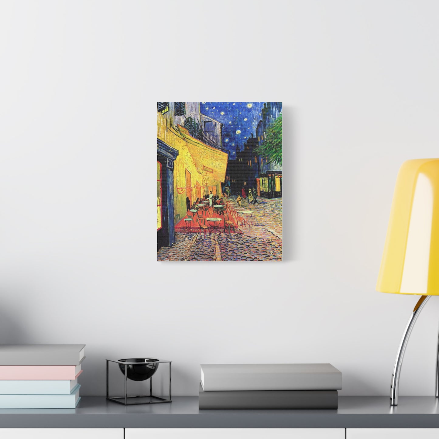 Café Terrace at Night Canvas Print