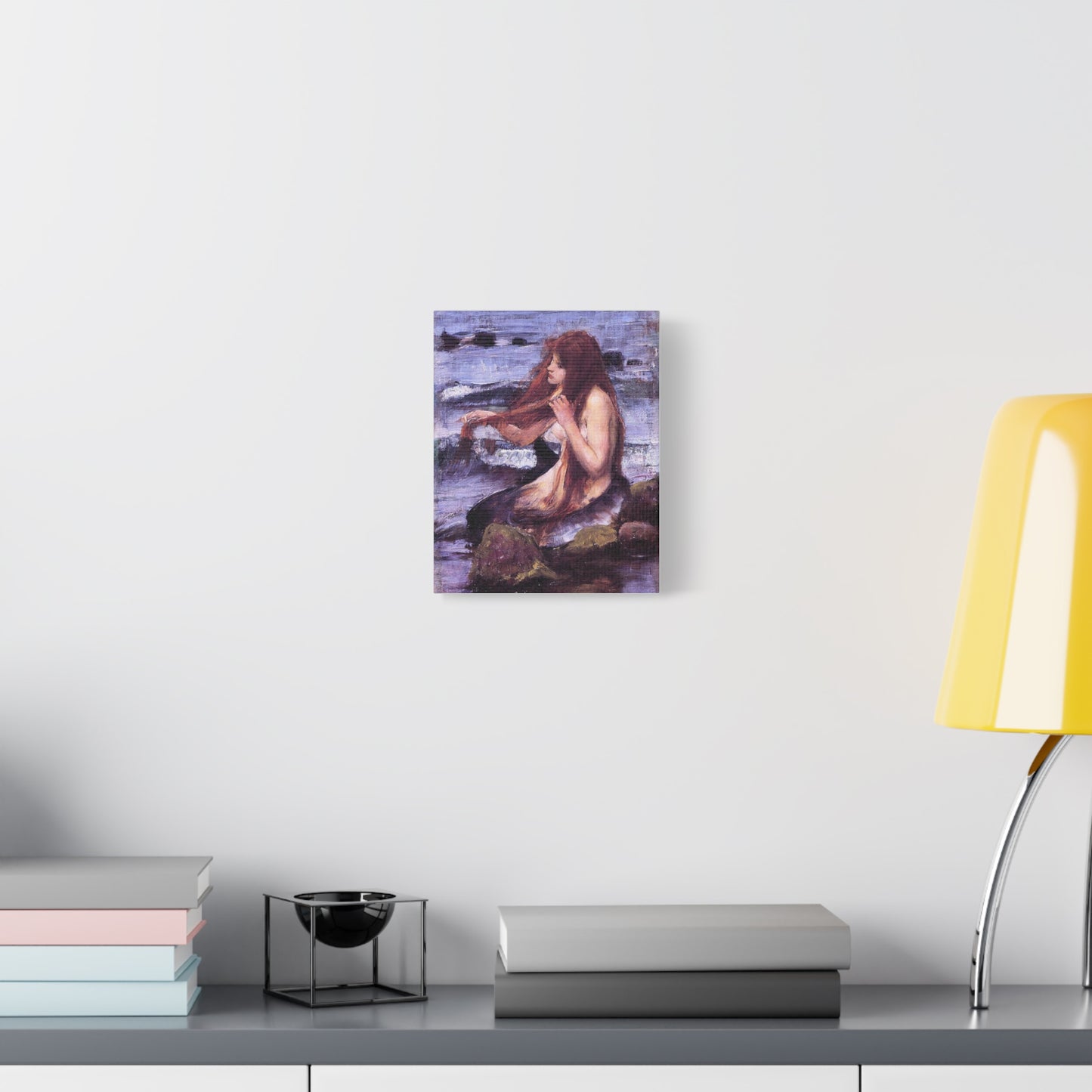 Sketch of A Mermaid Canvas Print
