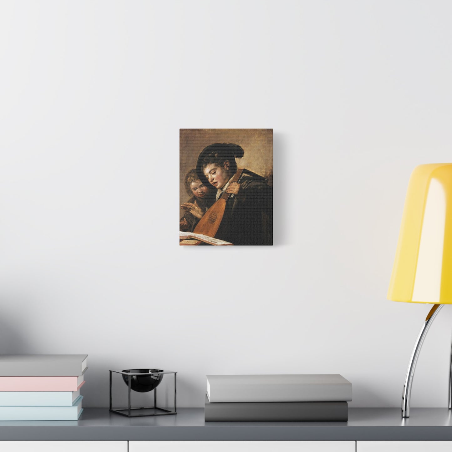 Two Boys Singing Canvas Print