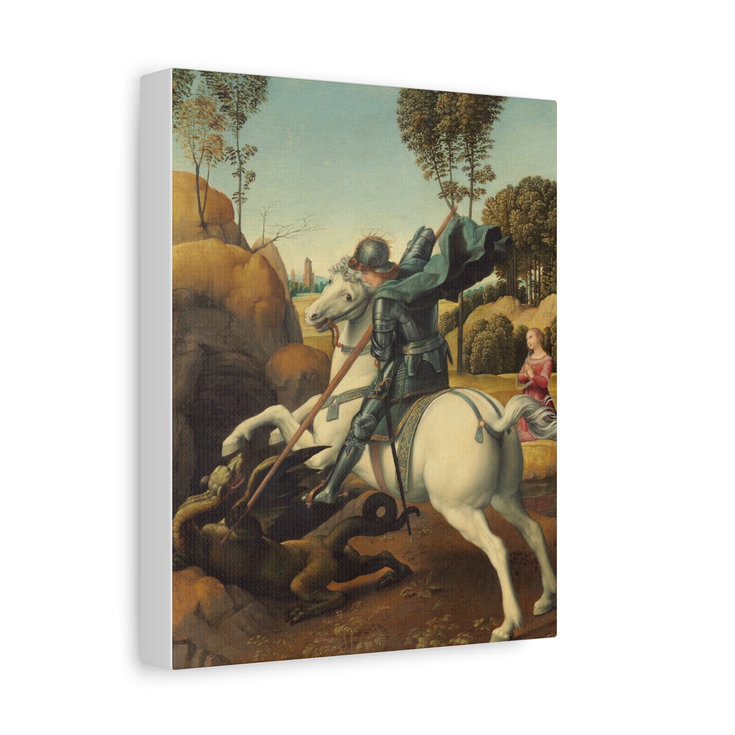 Saint George and the Dragon Canvas Print