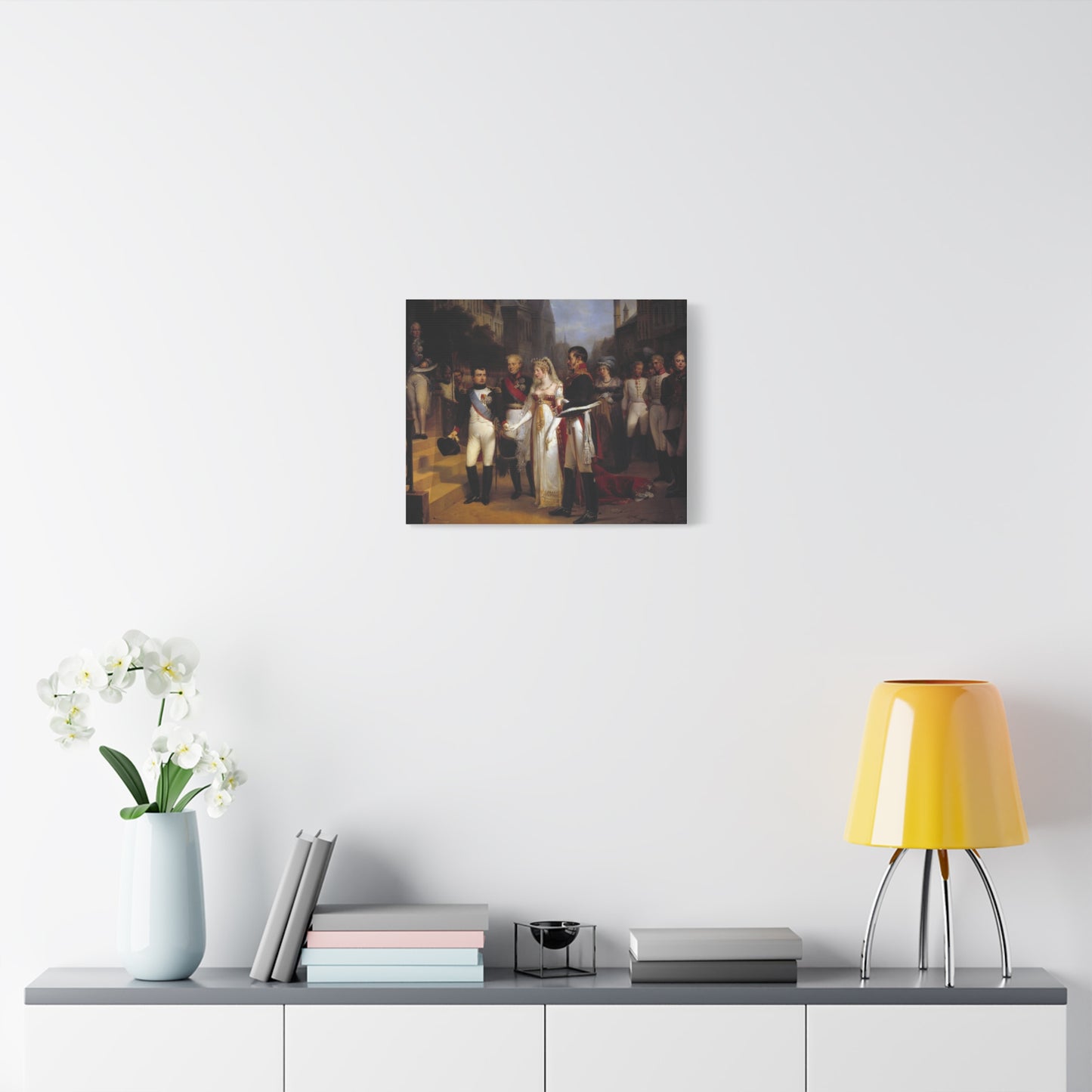 Napoleon Receiving the Queen of Prussia at Tilsit Canvas Print