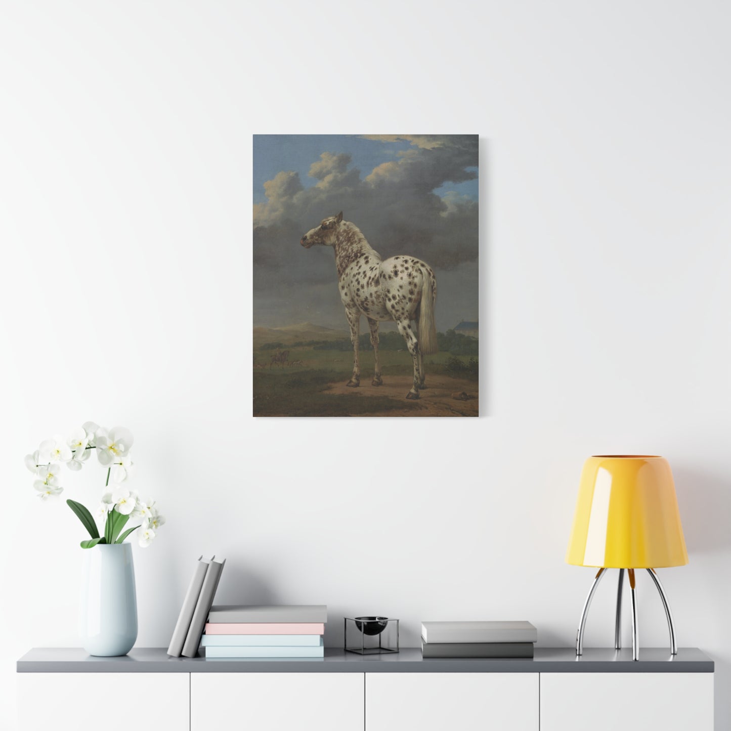 The Piebald Horse Canvas Print