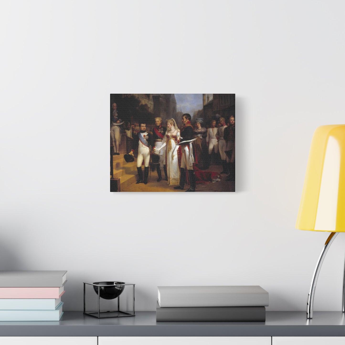 Napoleon Receiving the Queen of Prussia at Tilsit Canvas Print