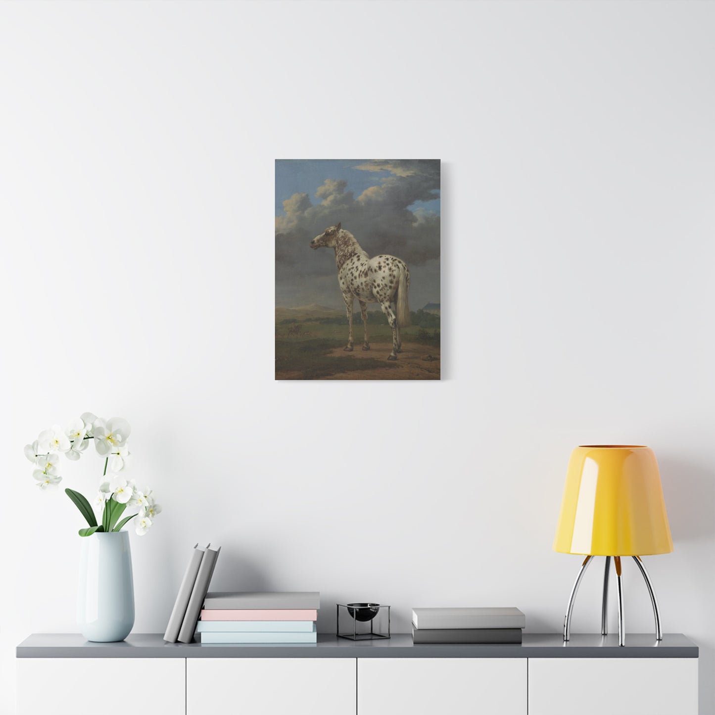 The Piebald Horse Canvas Print