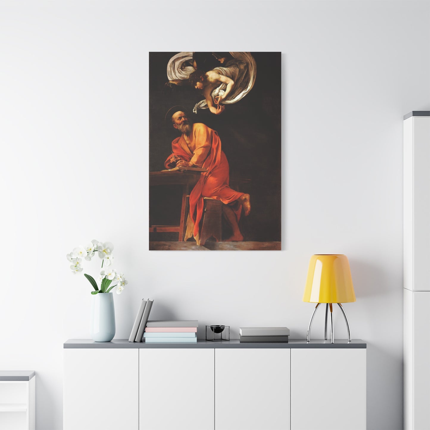 The Inspiration of Saint Matthew Canvas Print