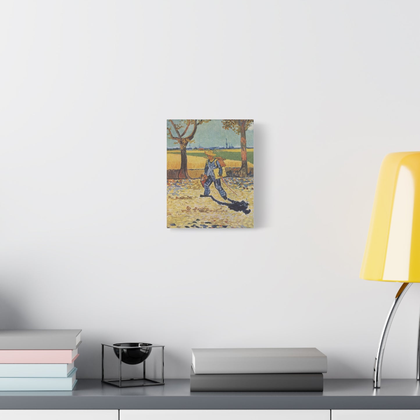 Painter on His Way to Work Canvas Print