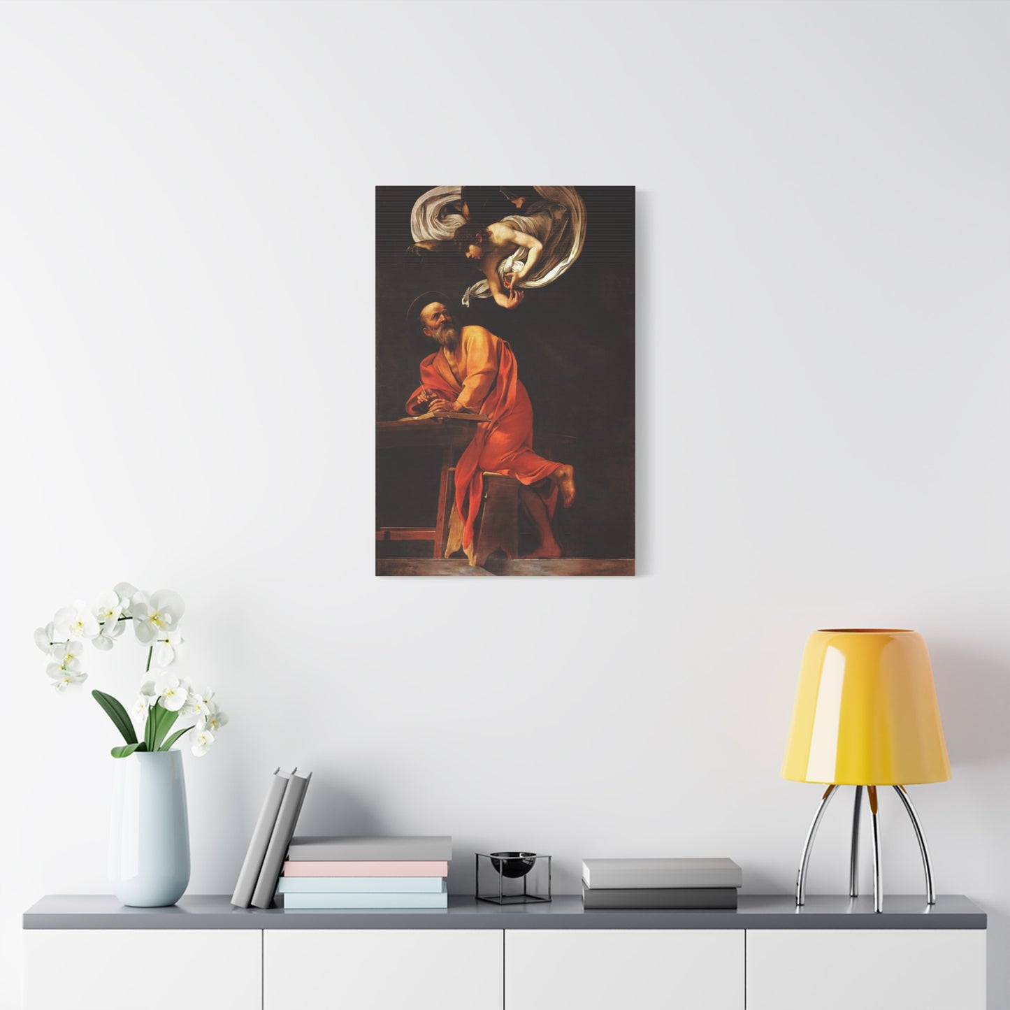 The Inspiration of Saint Matthew Canvas Print