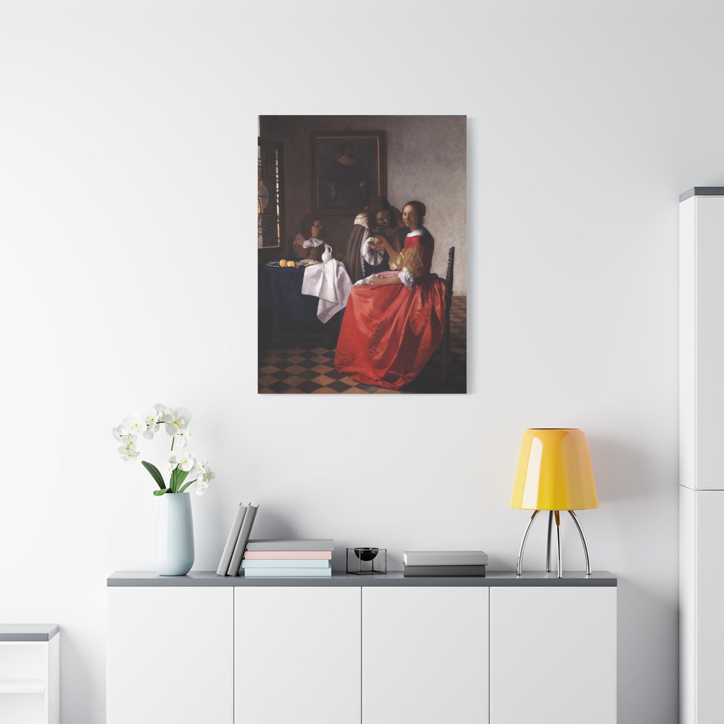 The Girl with the Wine Glass Canvas Print
