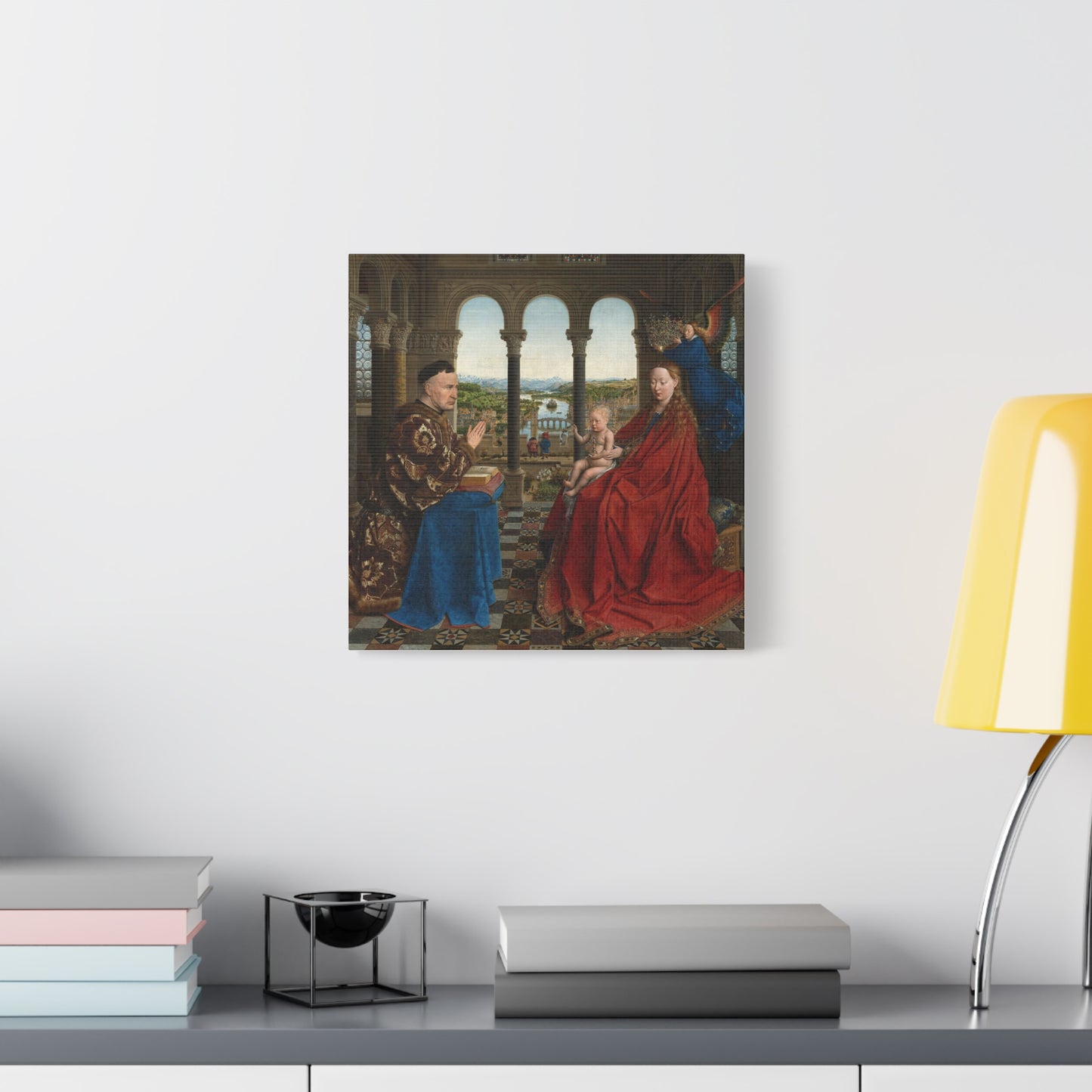 Madonna and Chancellor Rolin Canvas Print