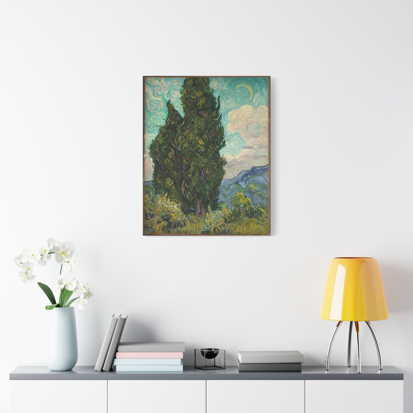 Cypresses Canvas Print